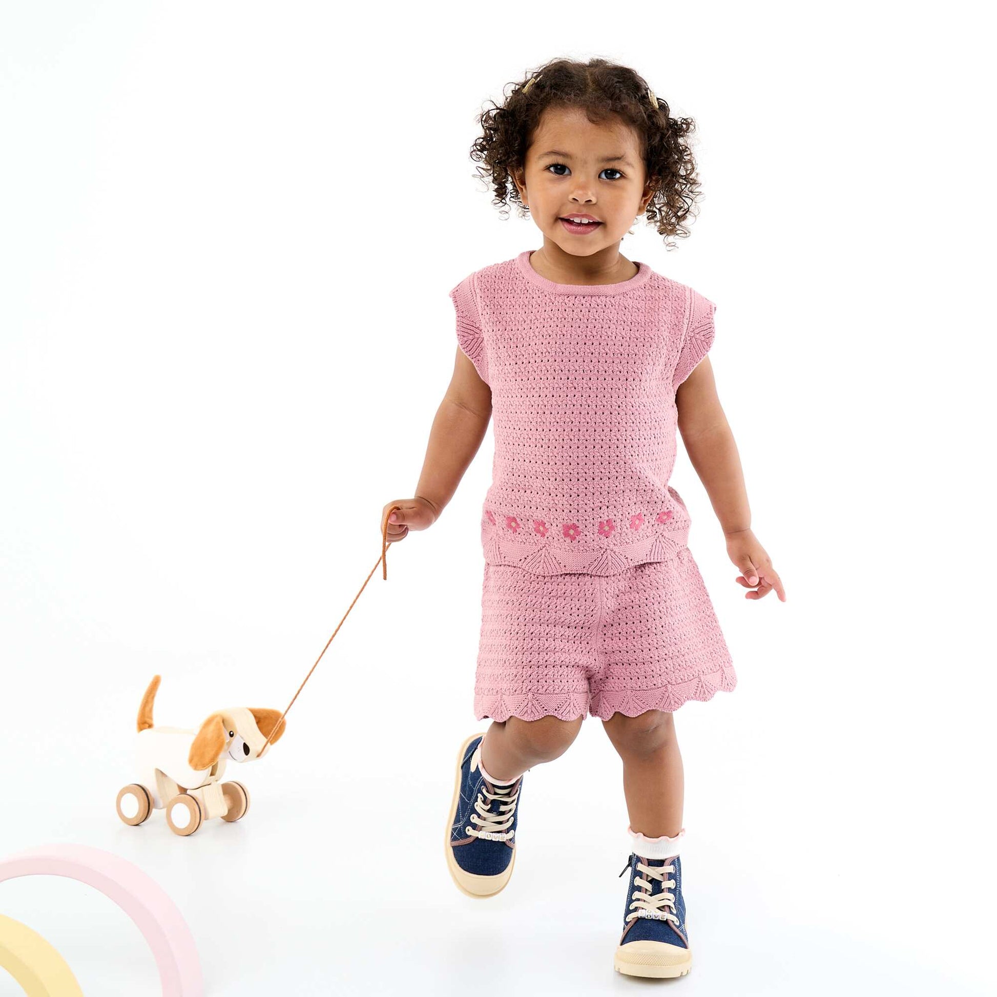 Plain Knit Shorts PINK