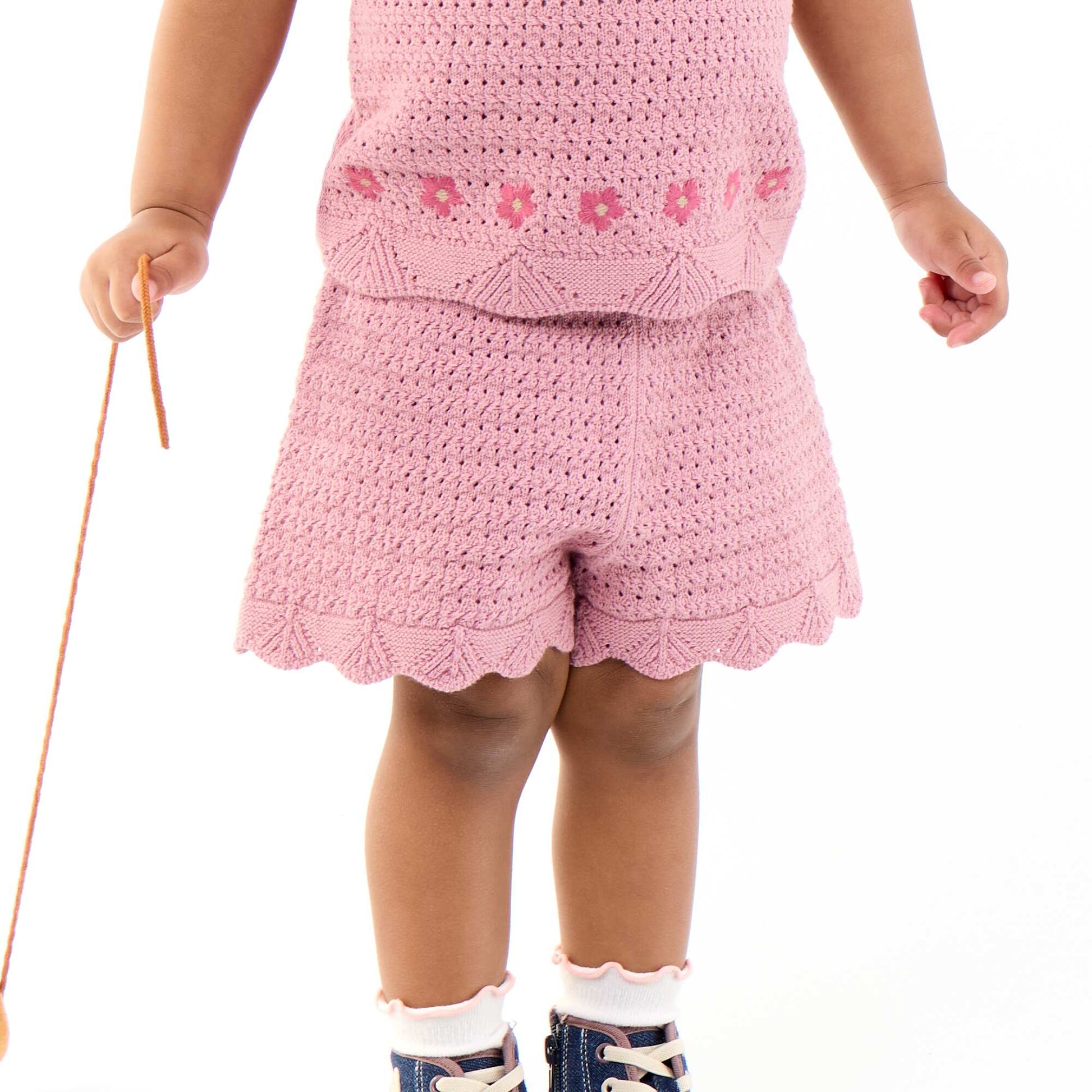 Plain Knit Shorts PINK