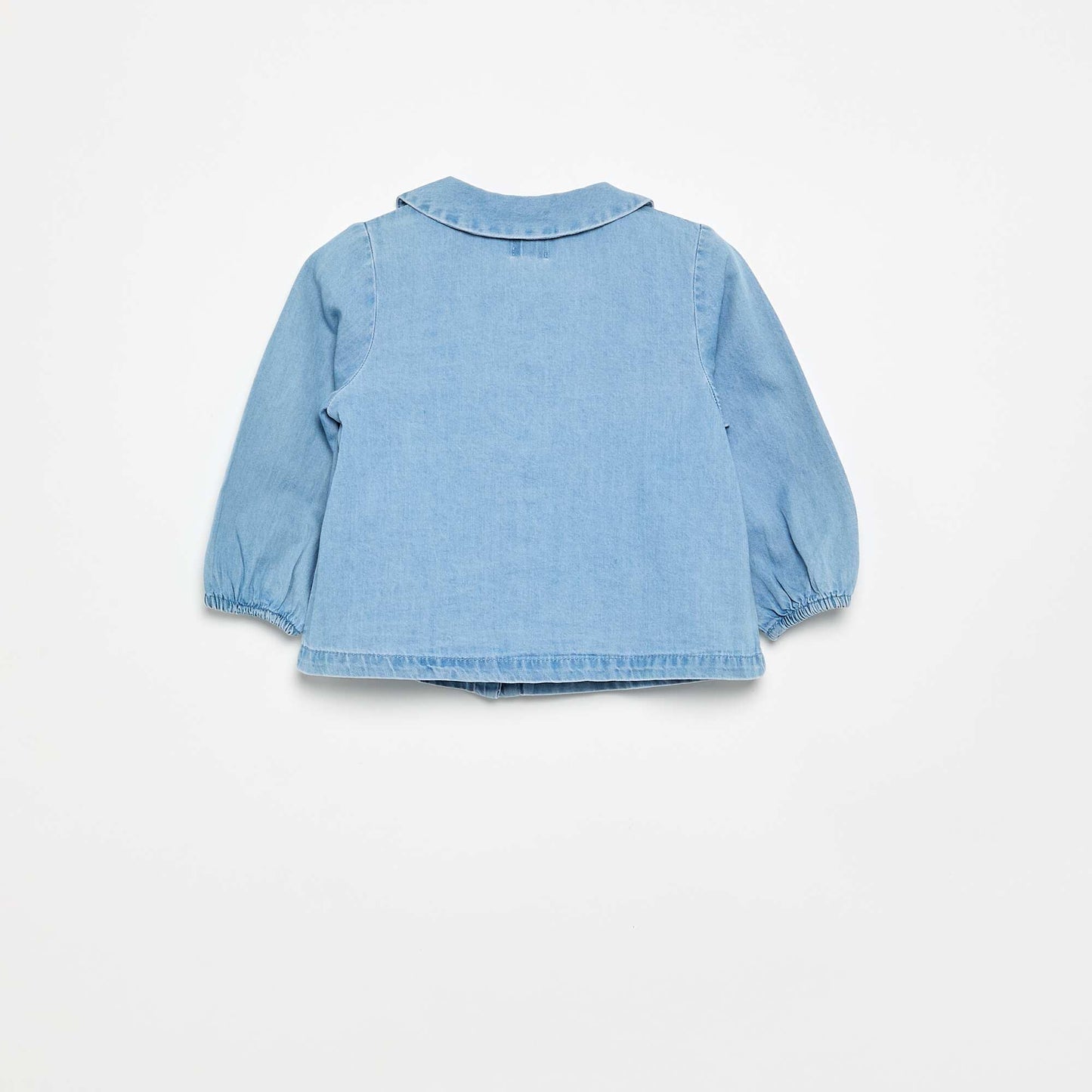 Long-sleeved denim shirt BLUE