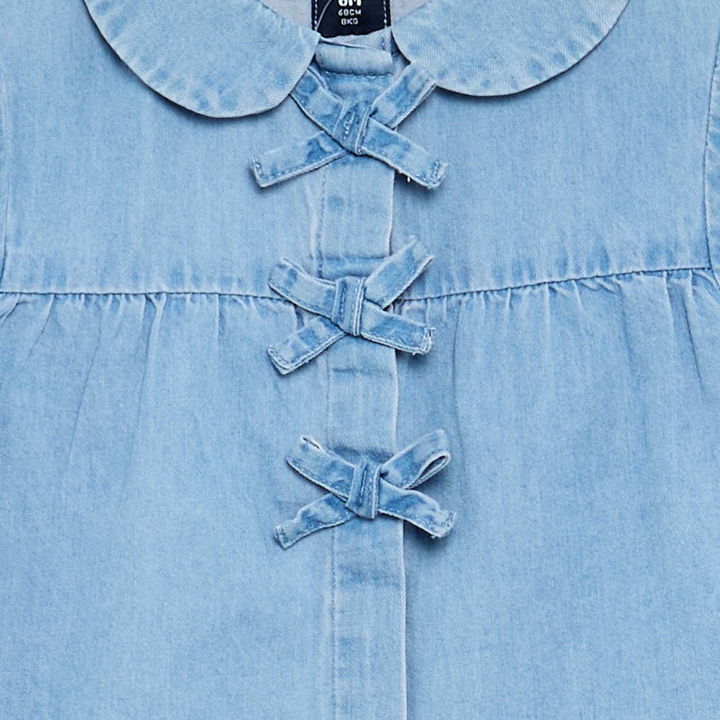 Long-sleeved denim shirt BLUE