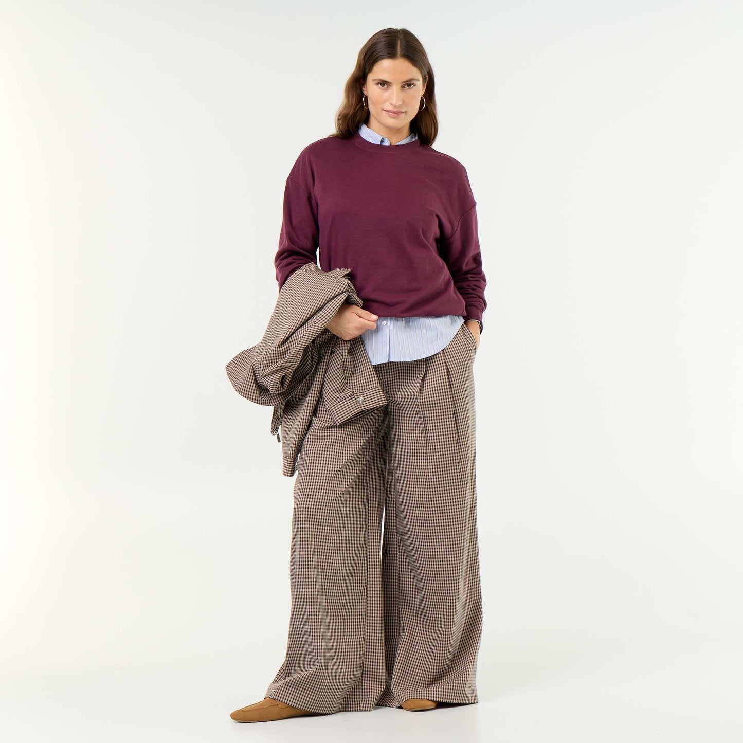 Plain French Terry Sweatshirt PINK