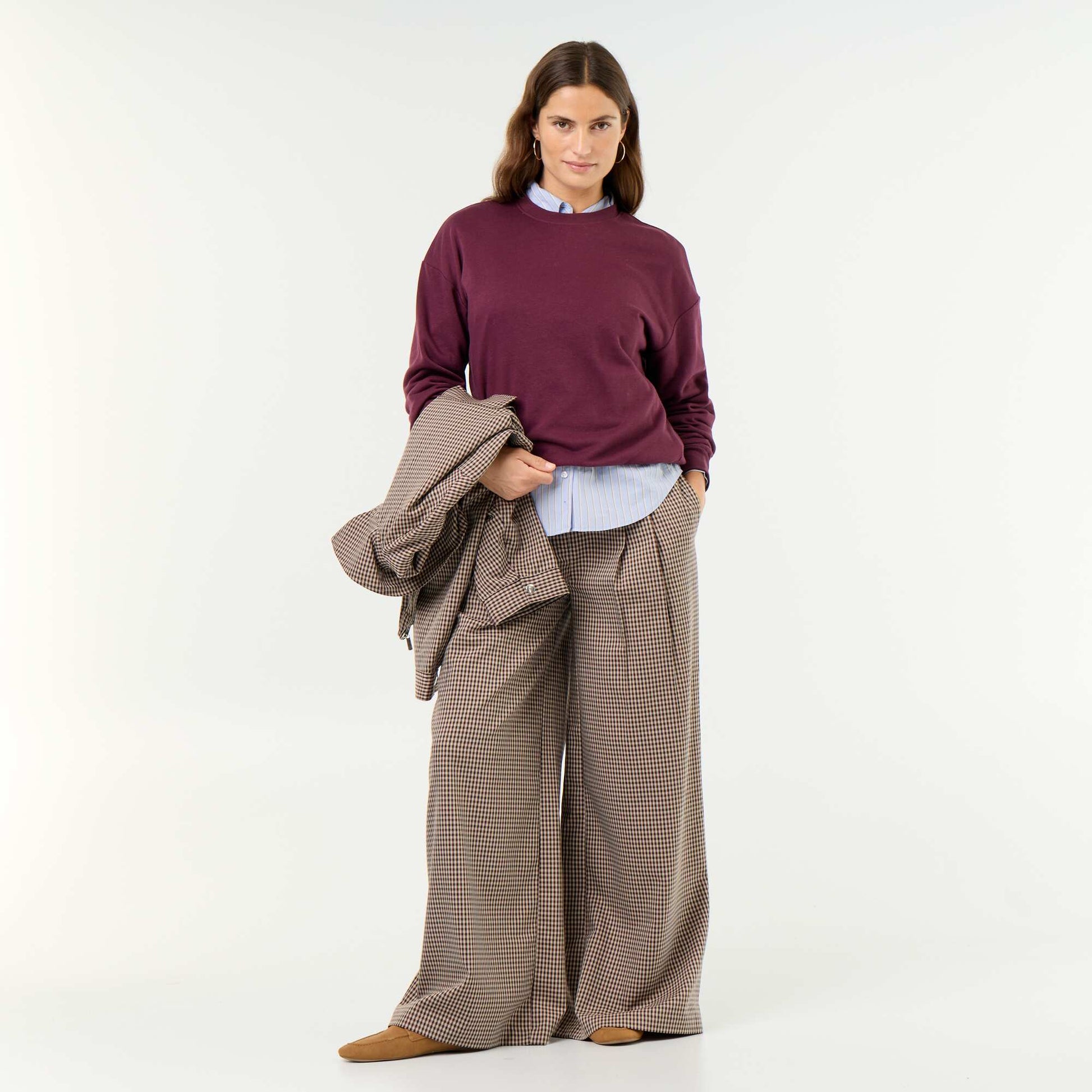 Plain French Terry Sweatshirt PINK