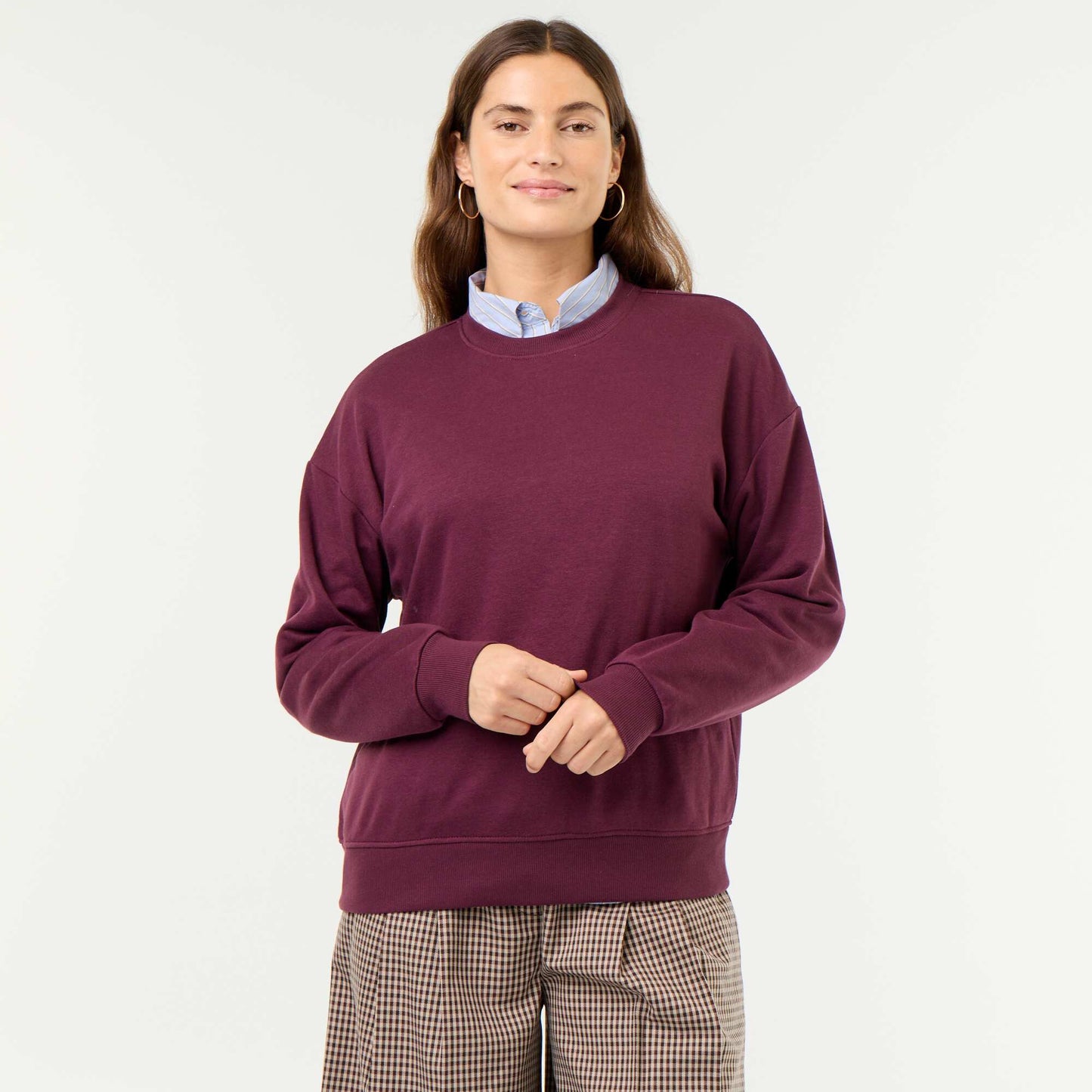 Plain French Terry Sweatshirt PINK