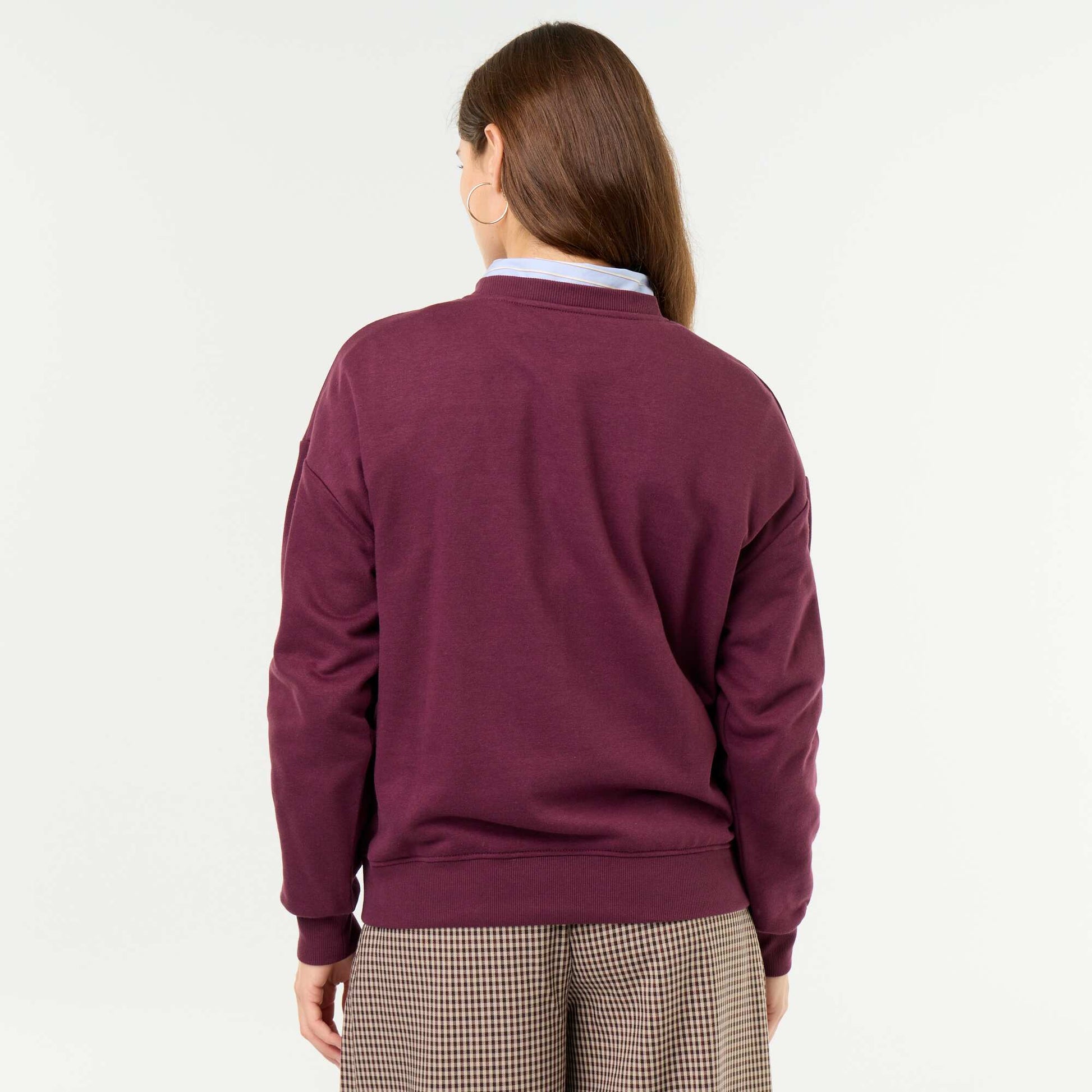 Plain French Terry Sweatshirt PINK