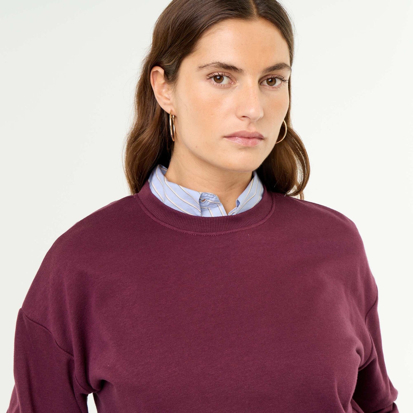 Plain French Terry Sweatshirt PINK