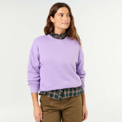Plain French Terry Sweatshirt PURPLE