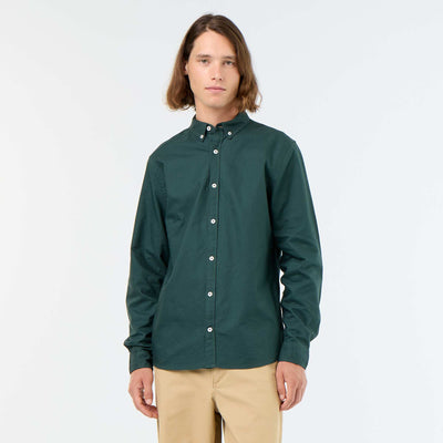 Oxford shirt with button-front opening GREEN