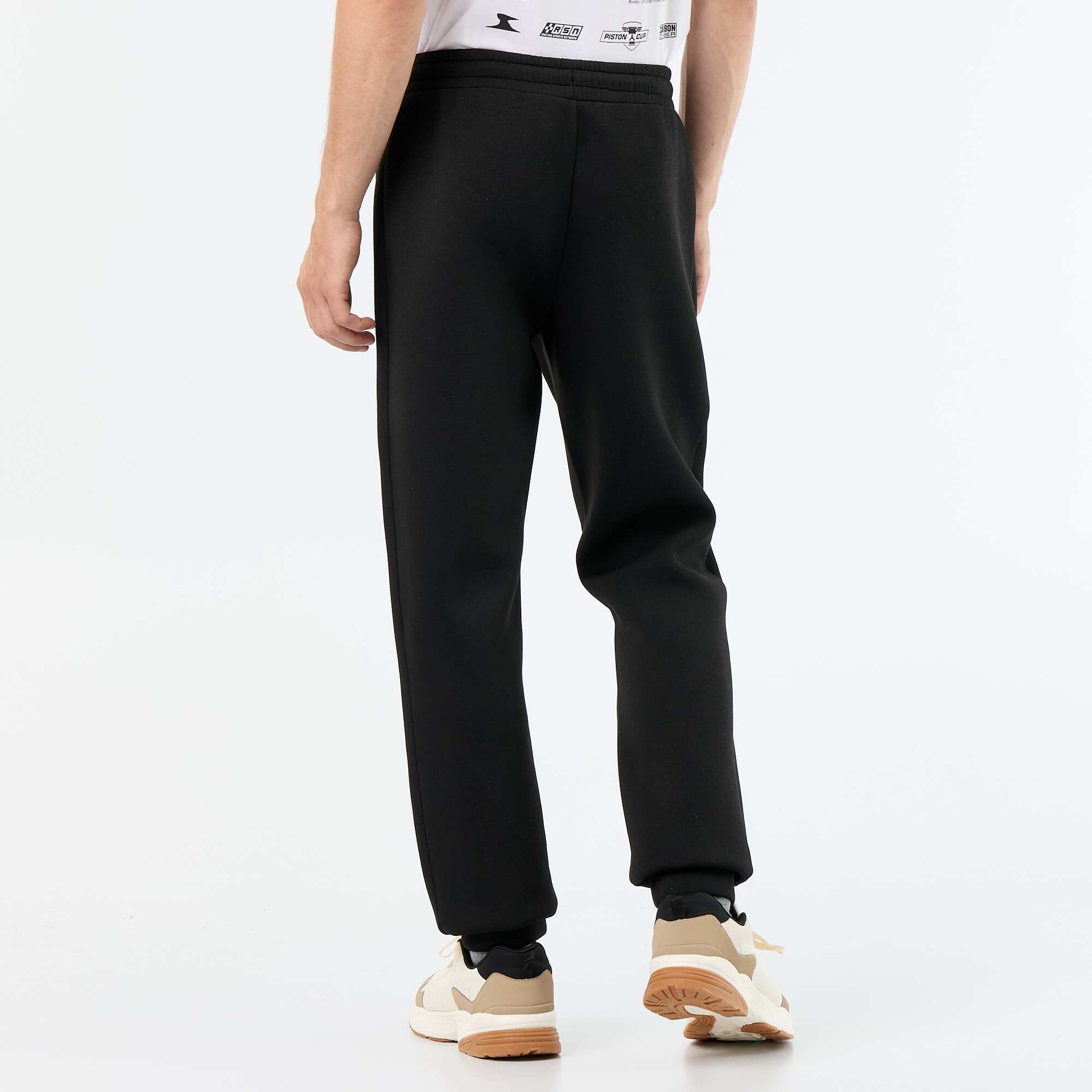 Jogger pants with zipped pockets BLACK