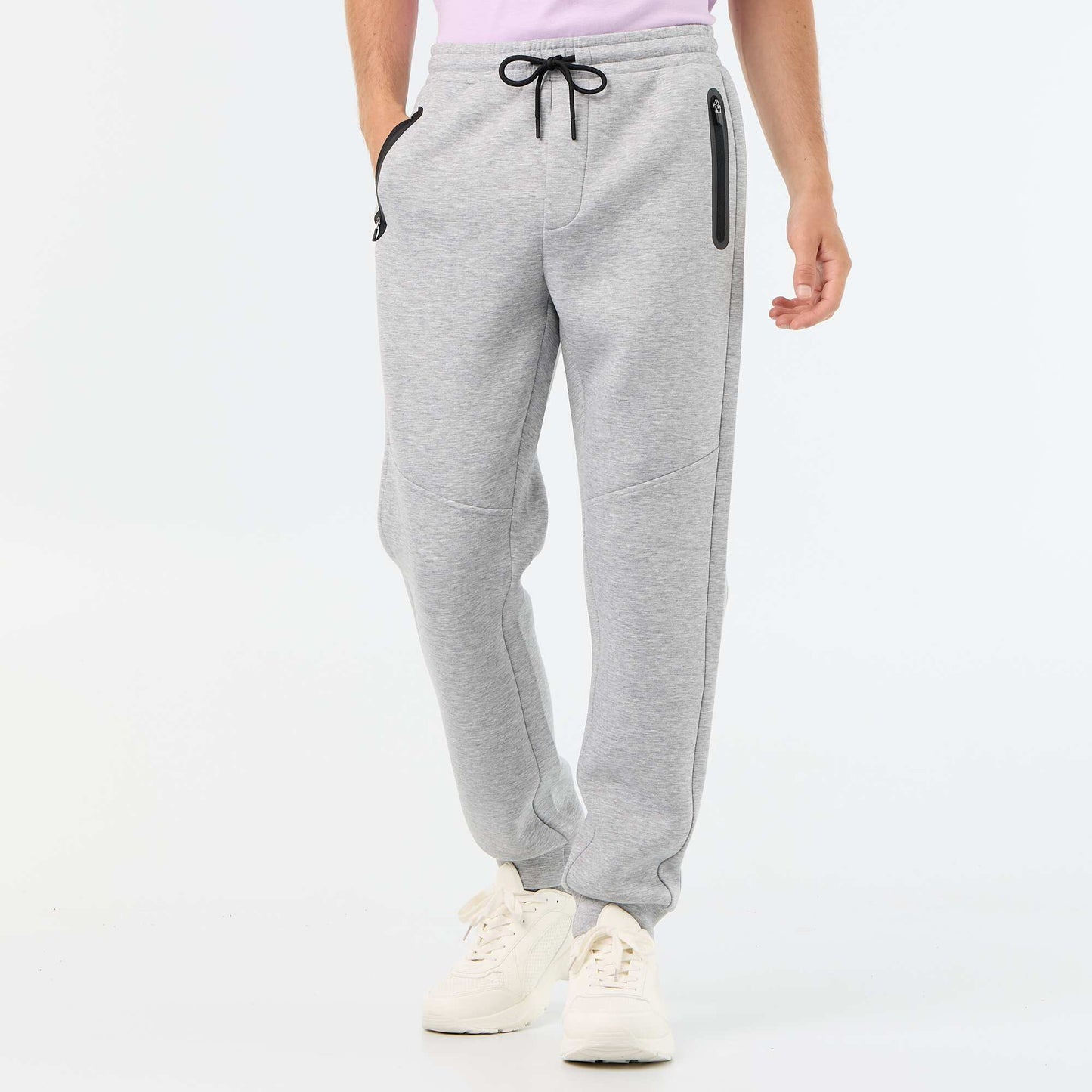 Jogger pants with zipped pockets GREY