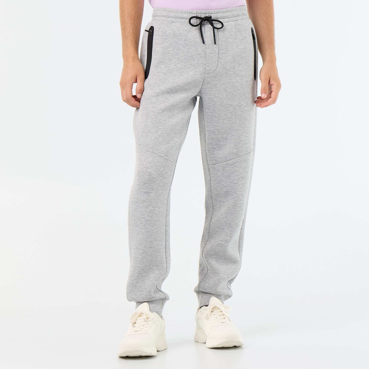 Jogger pants with zipped pockets GREY