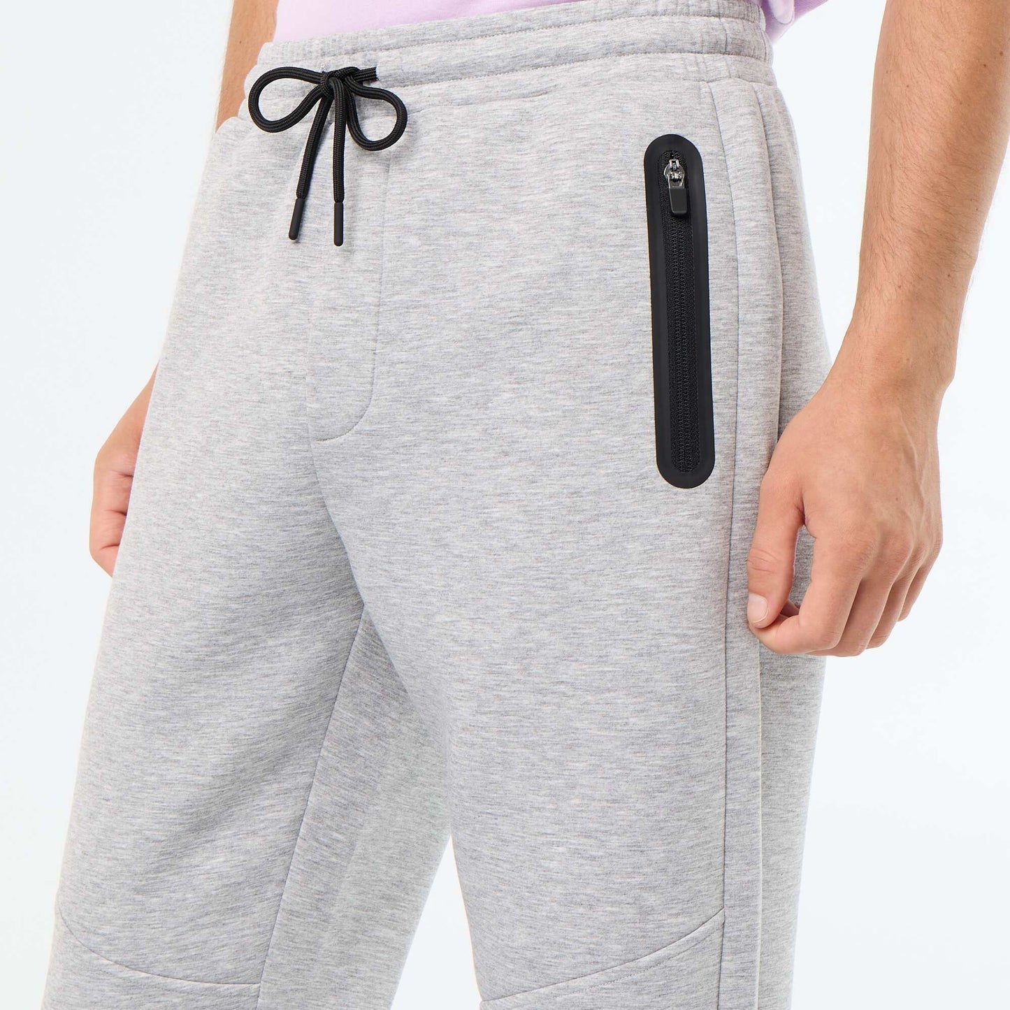 Jogger pants with zipped pockets GREY