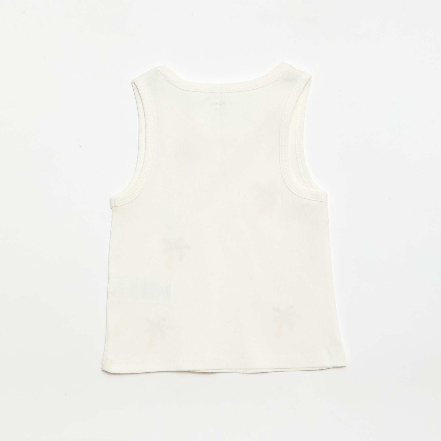 Tank top with fancy embroidery WHITE