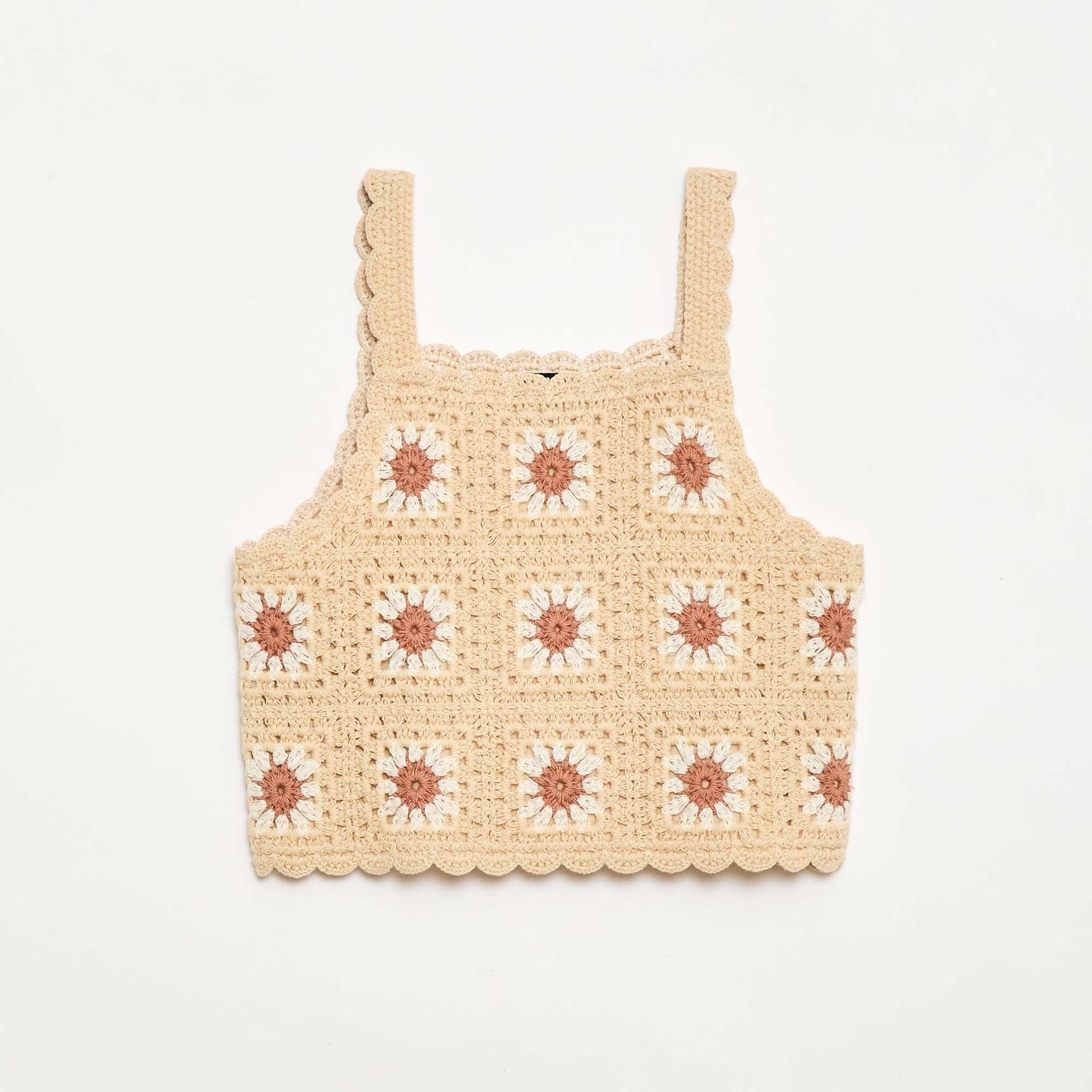 Crochet Tank Top BEIGE