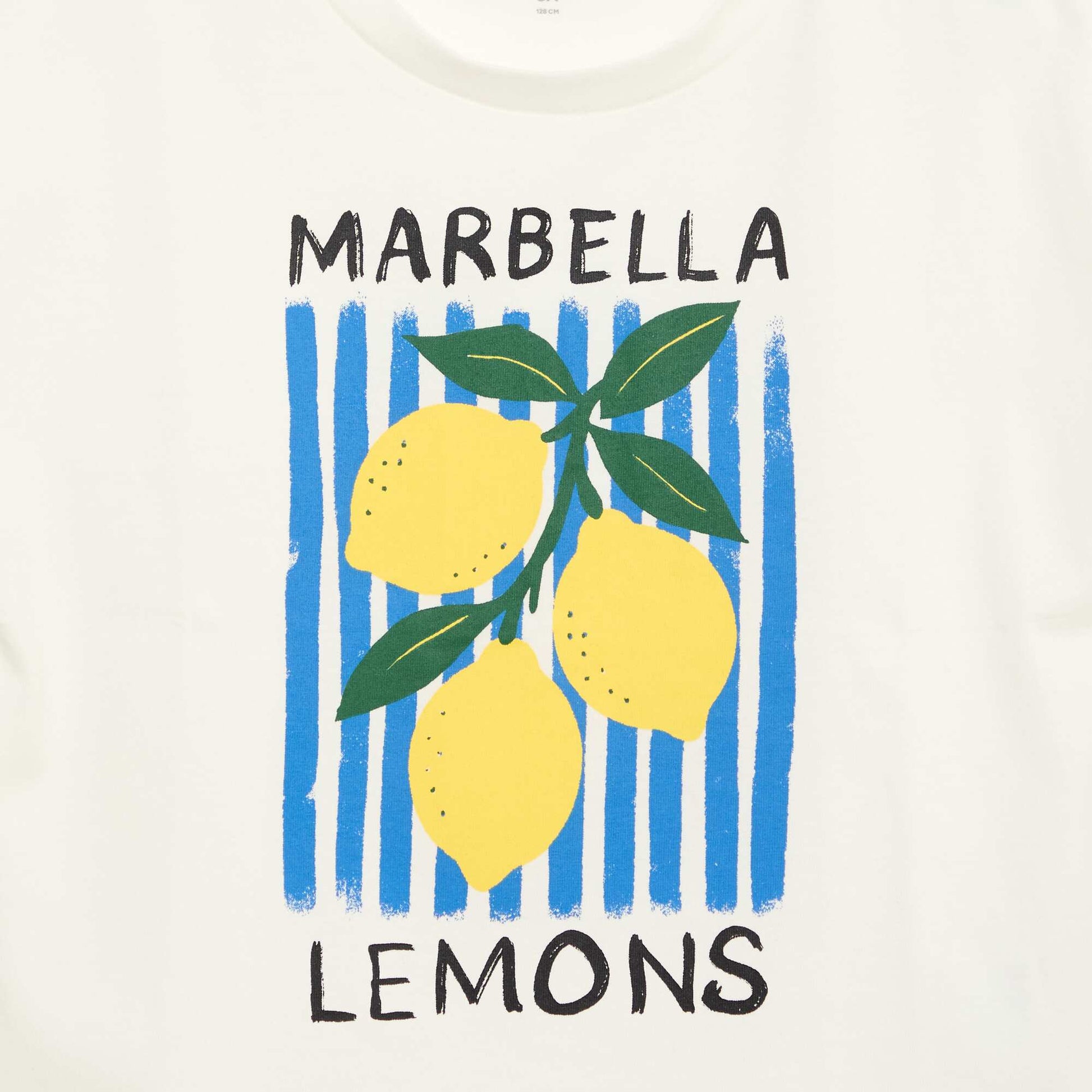 Novelty Print Short-Sleeved T-Shirt WHITE