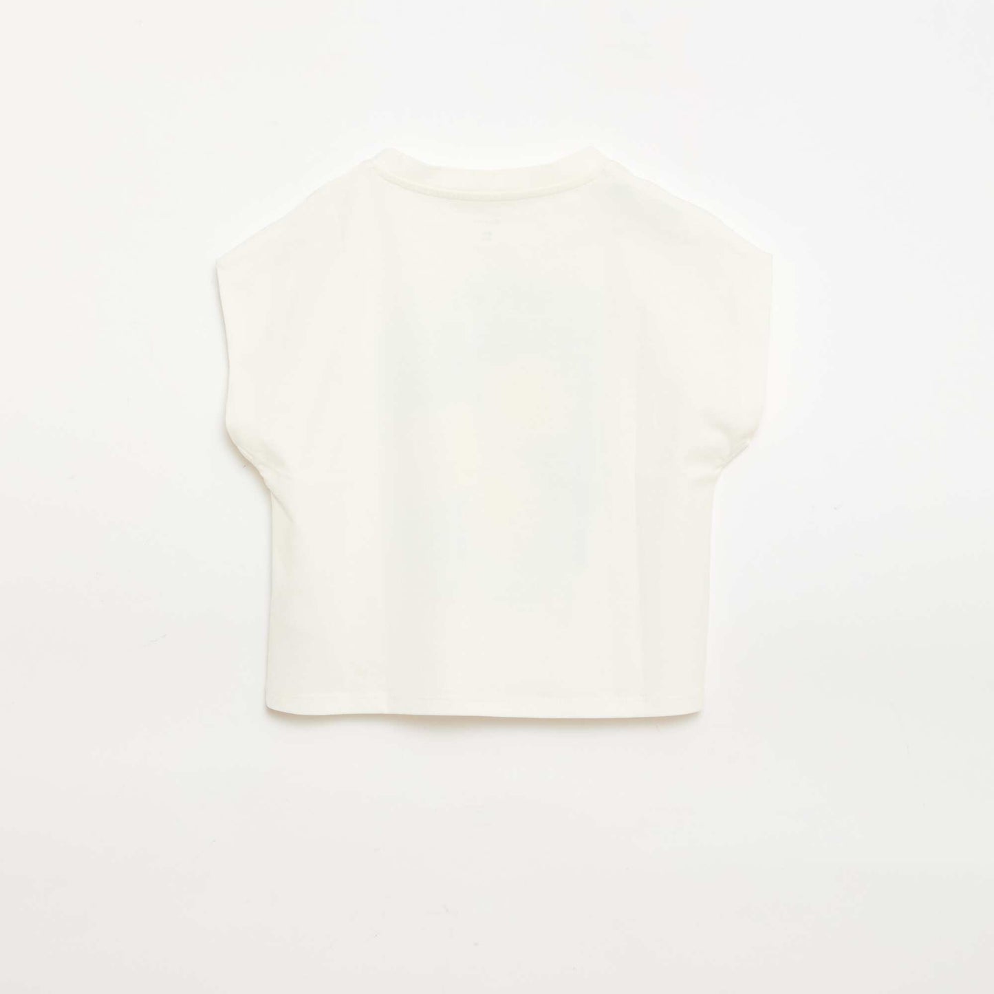 Novelty Print Short-Sleeved T-Shirt WHITE