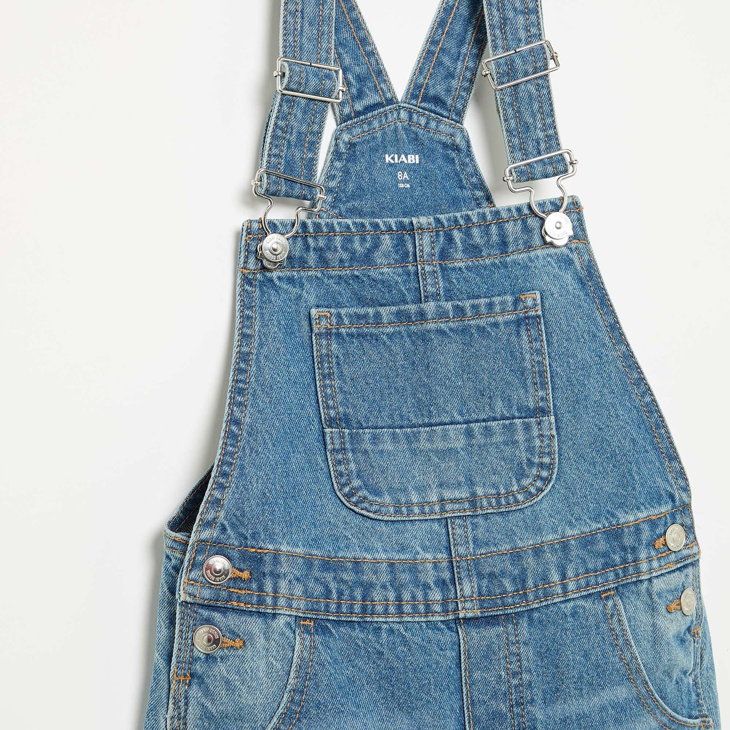 Denim Short Overalls BLUE