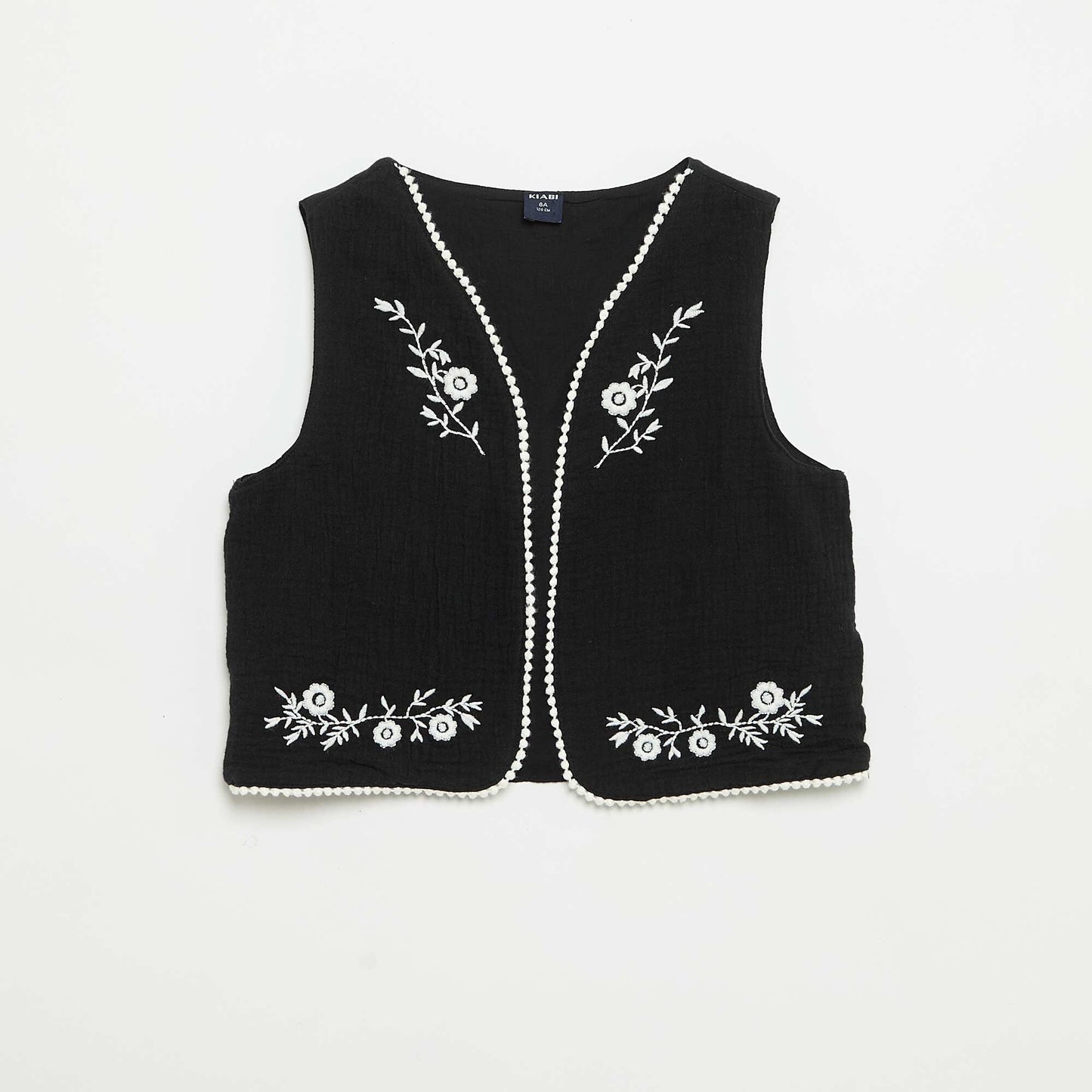 Tank top and sleeveless cardigan set BLACK
