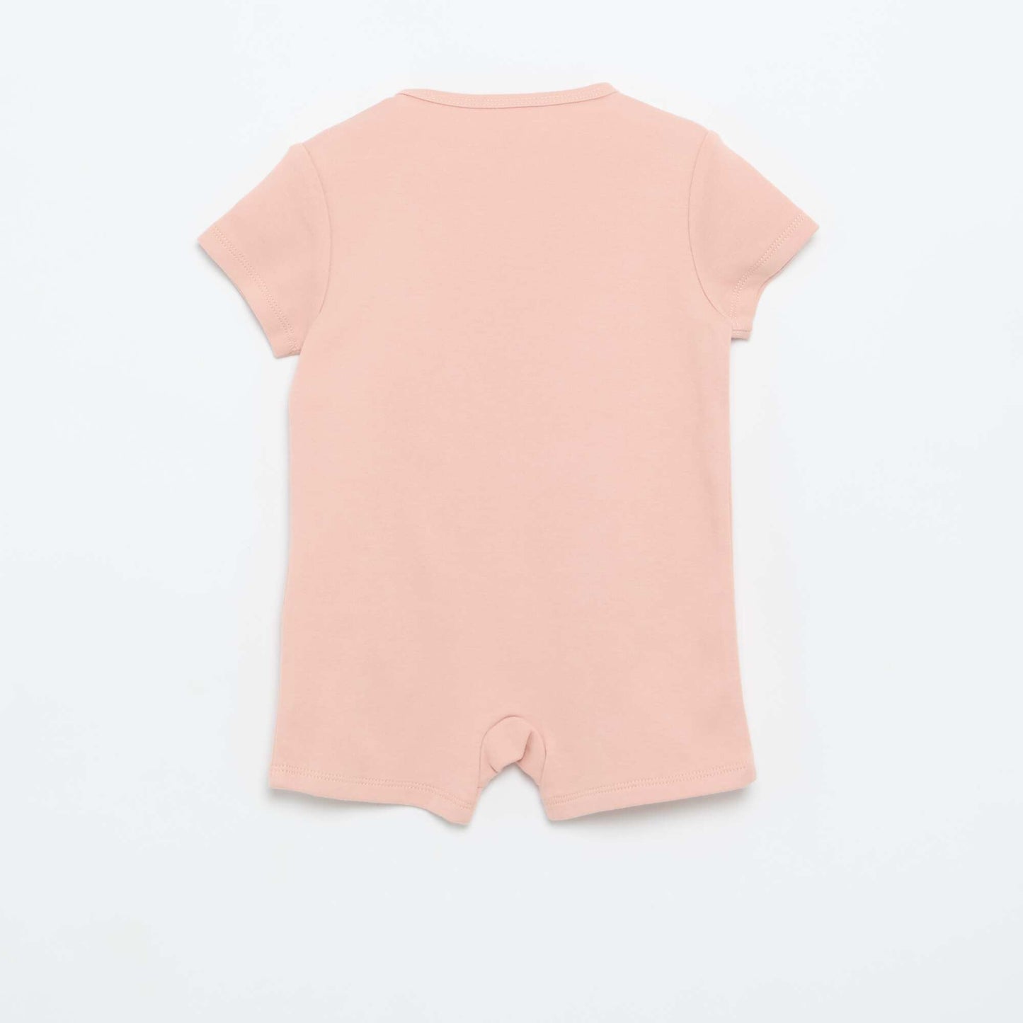 Pack of 2 Short-Sleeved Jersey Rompers PINK