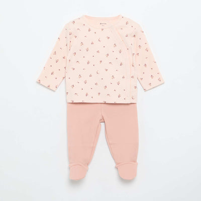 Interlock Pajama Set - 2 Pieces PINK