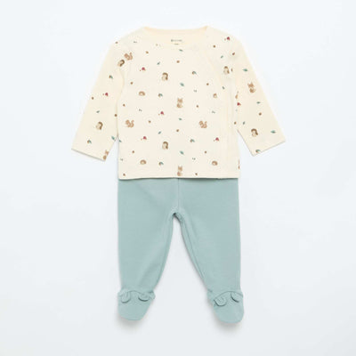 Interlock Pajama Set - 2 Pieces BLUE