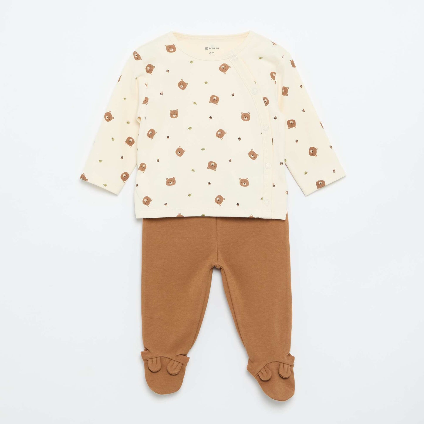 Interlock Pajama Set - 2 Pieces BEIGE