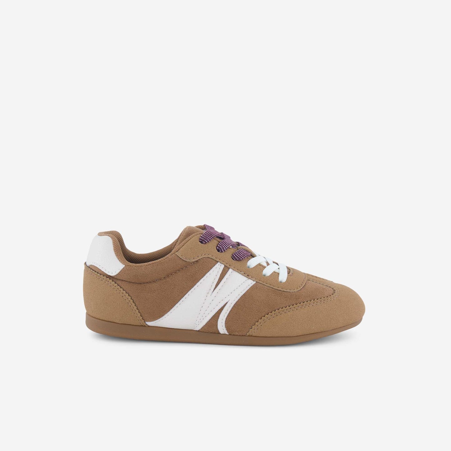 Two-tone low-top sneakers BEIGE