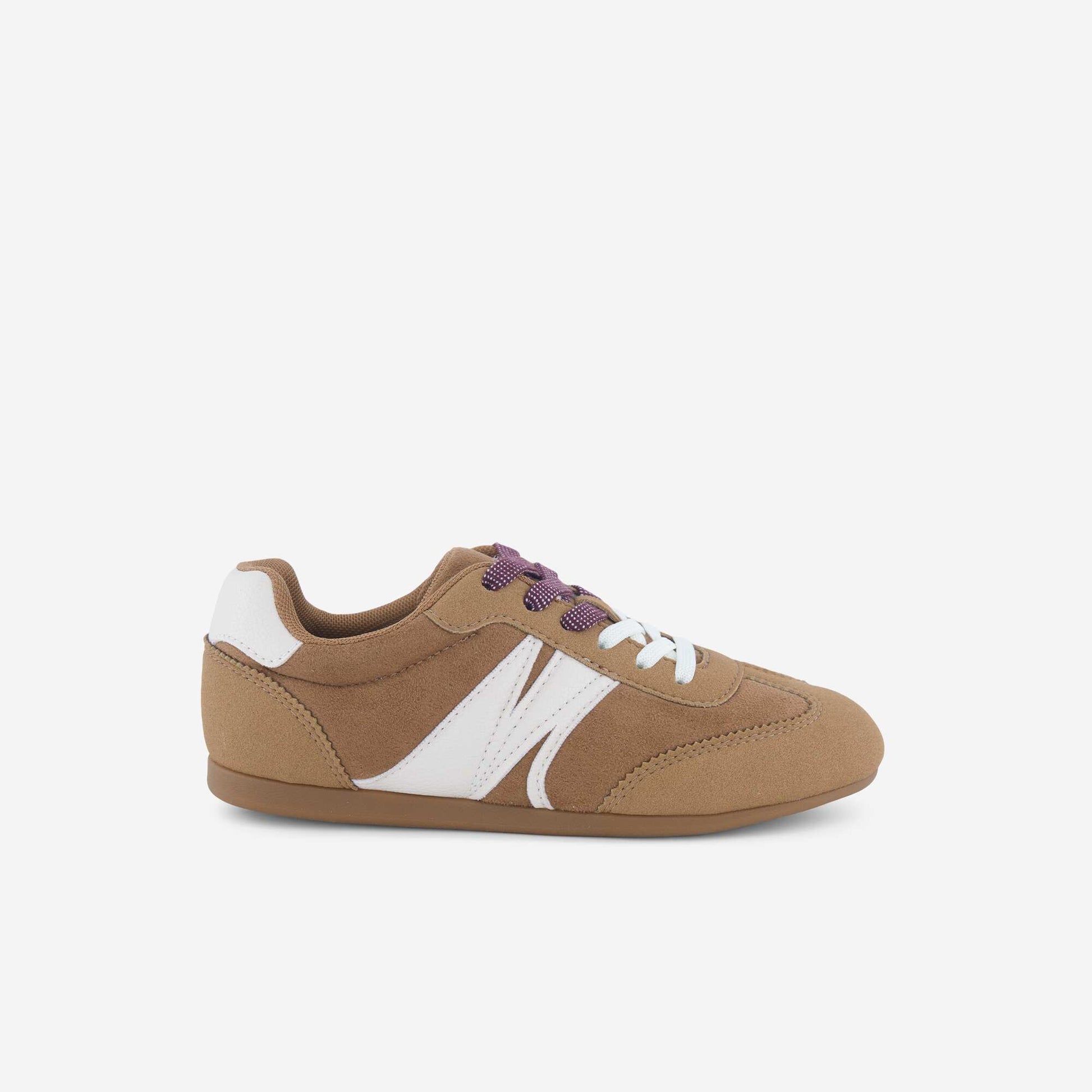 Two-tone low-top sneakers BEIGE