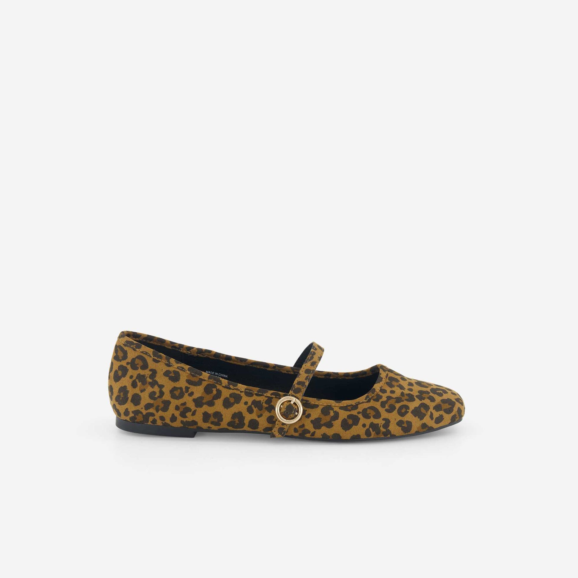 Ballet flats with strap BROWN