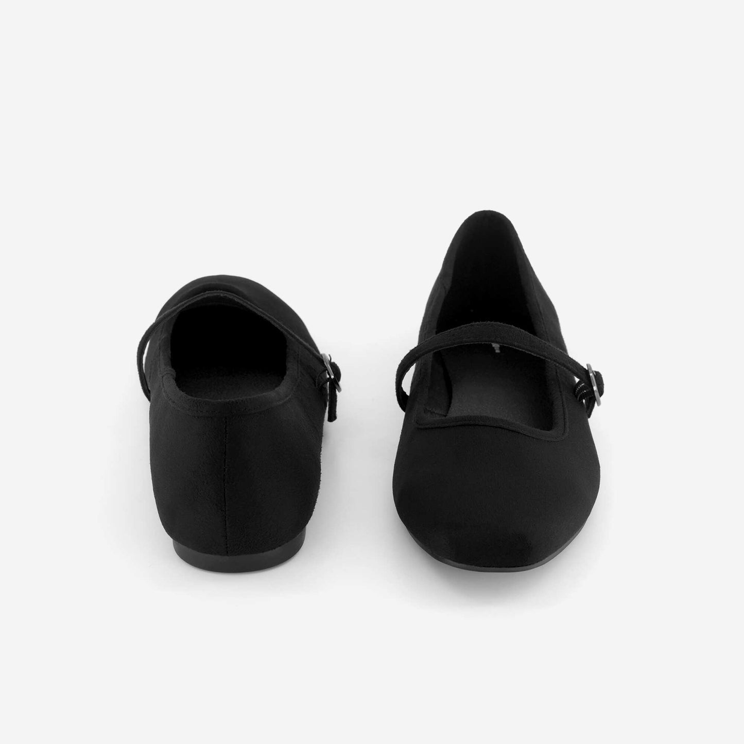 Ballerinas with strap BLACK