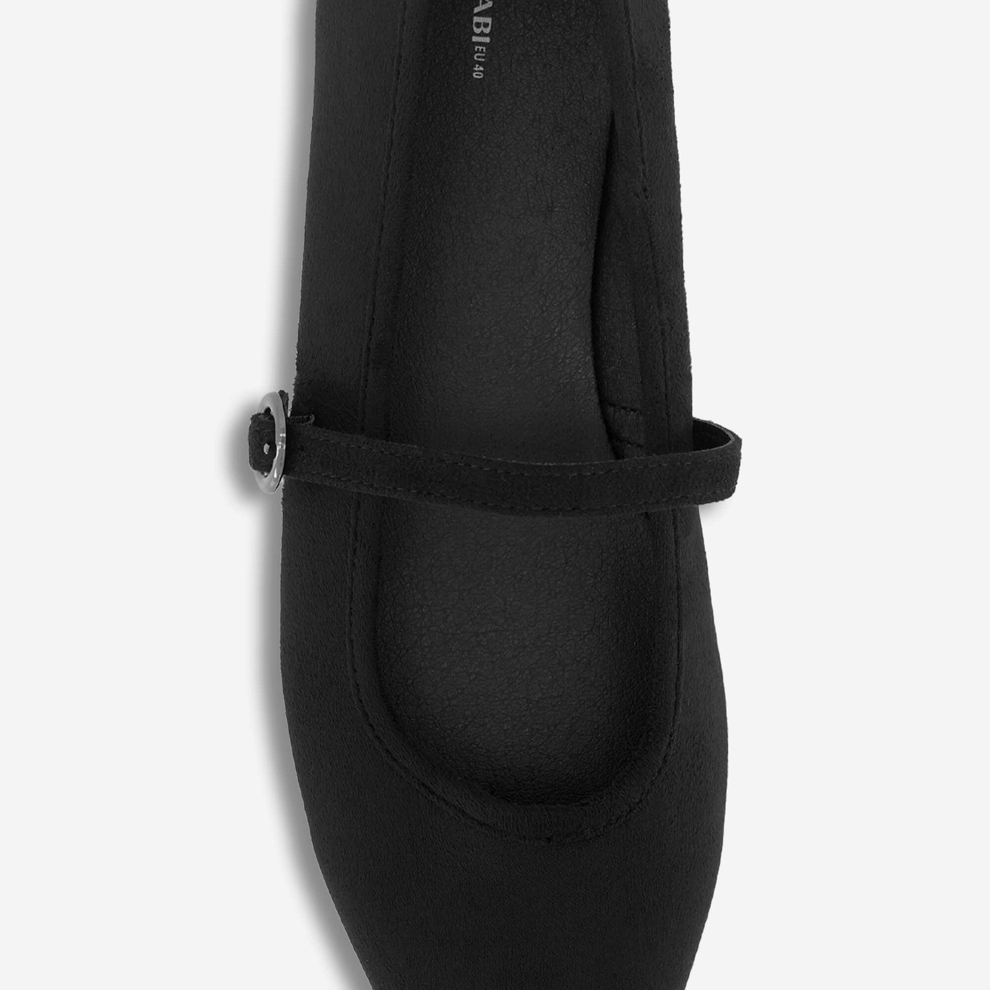 Ballerinas with strap BLACK