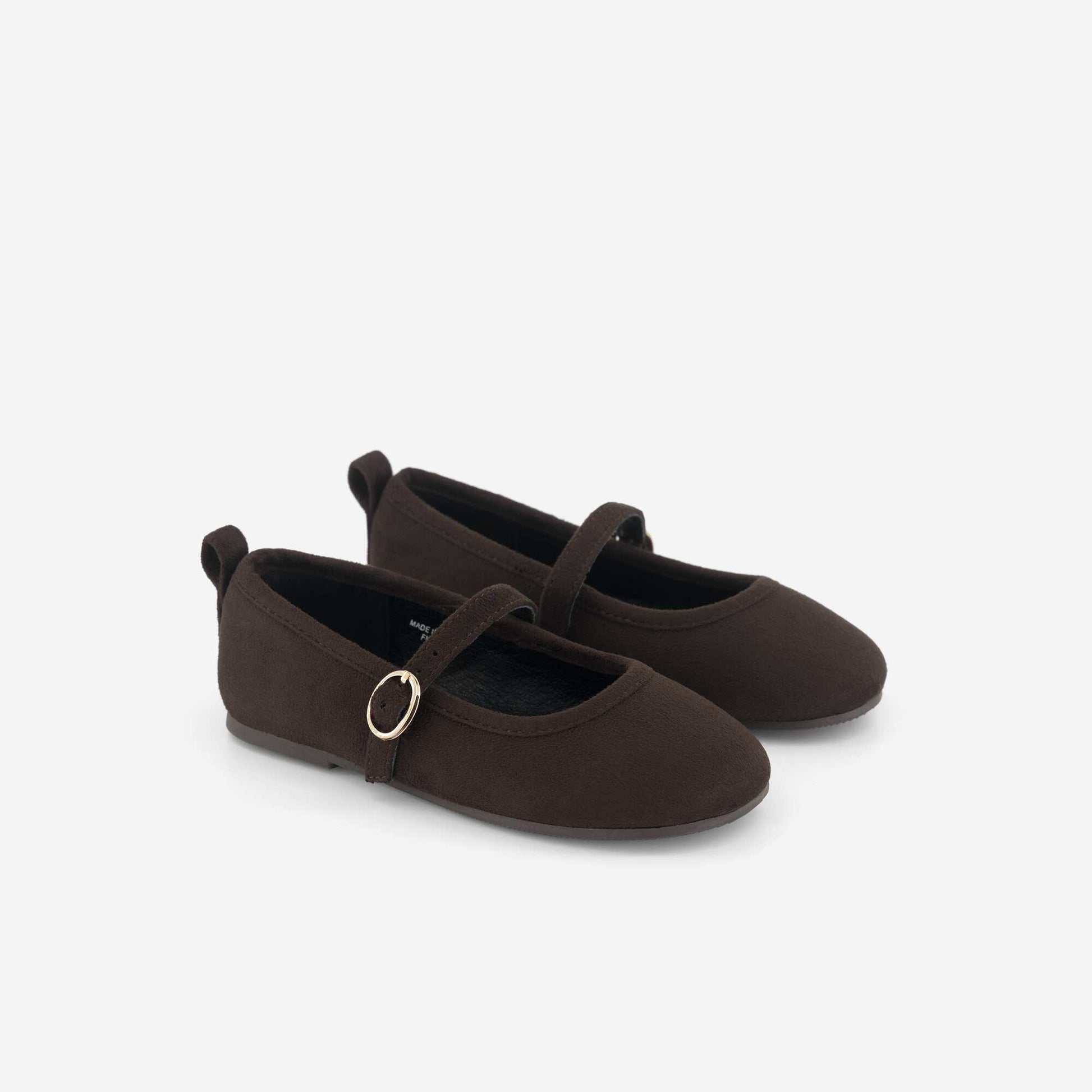Ballerinas with straps BROWN