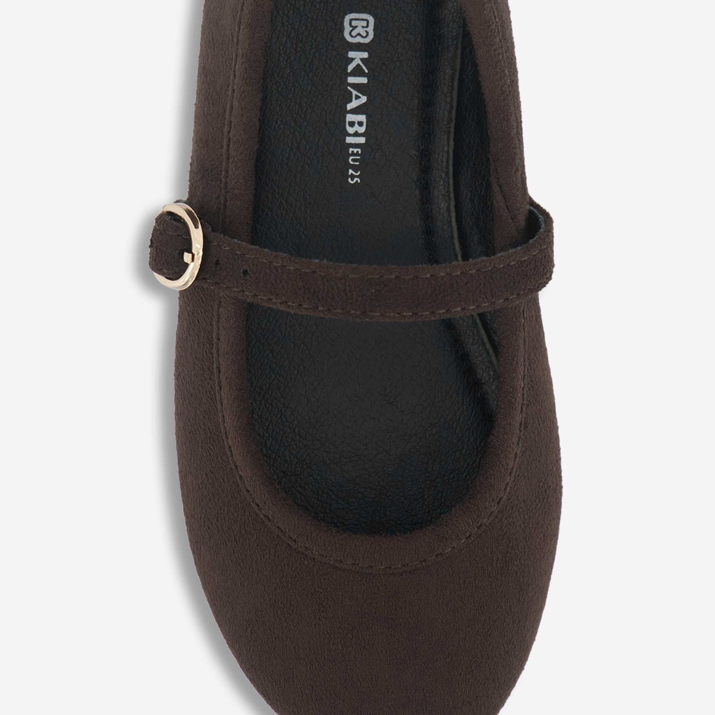 Ballerinas with straps BROWN