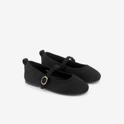Ballerinas with straps BLACK