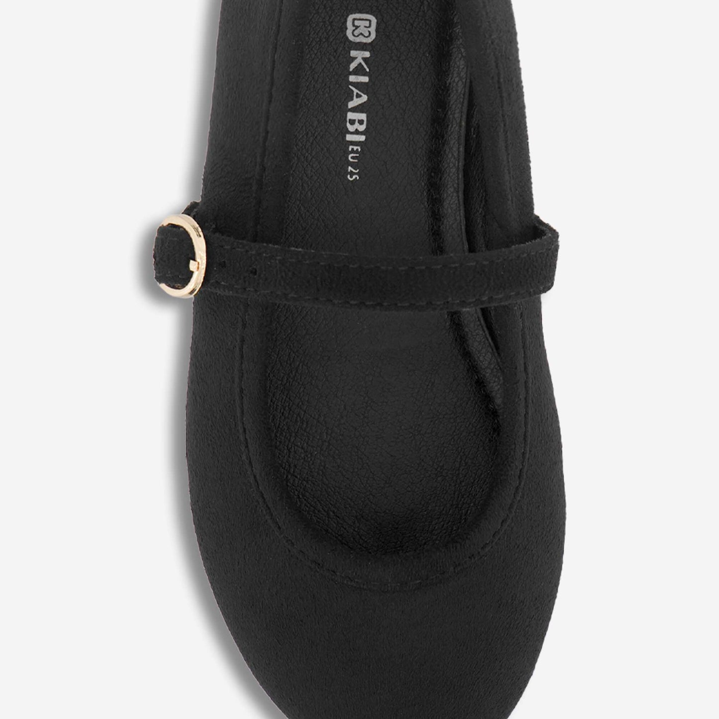 Ballerinas with straps BLACK