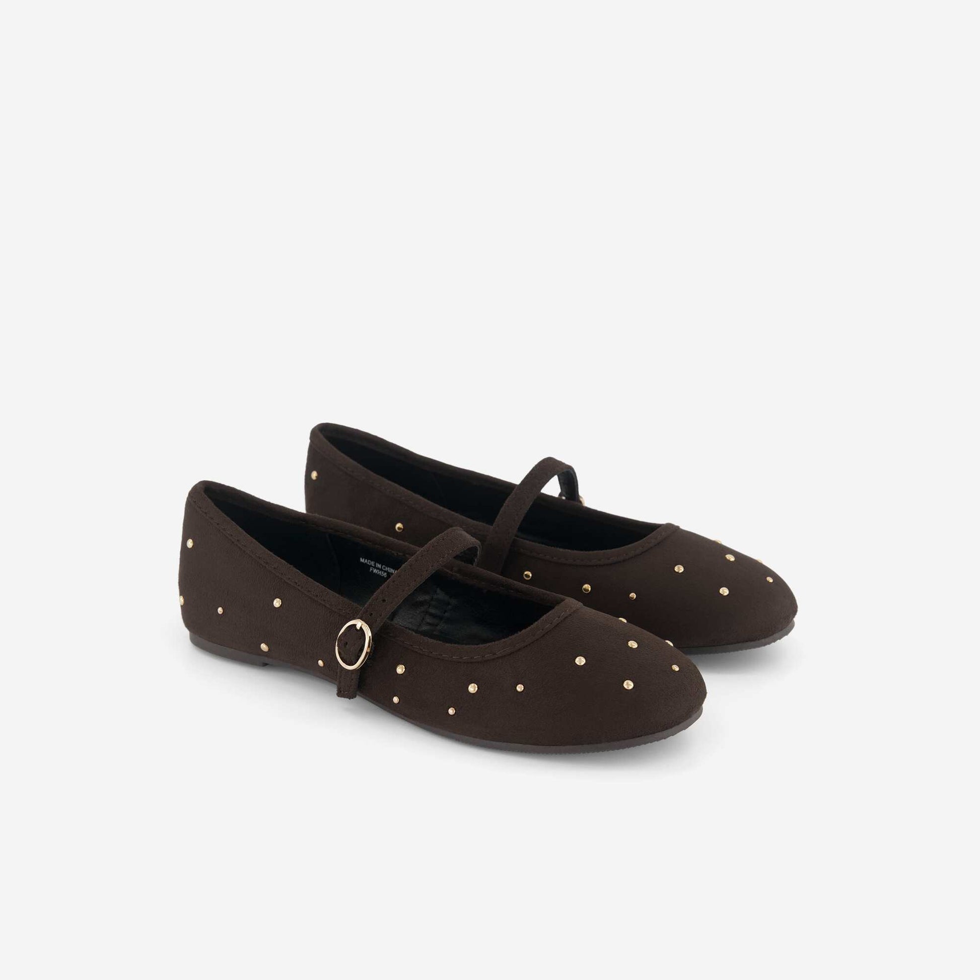 Ballerinas with strap BROWN