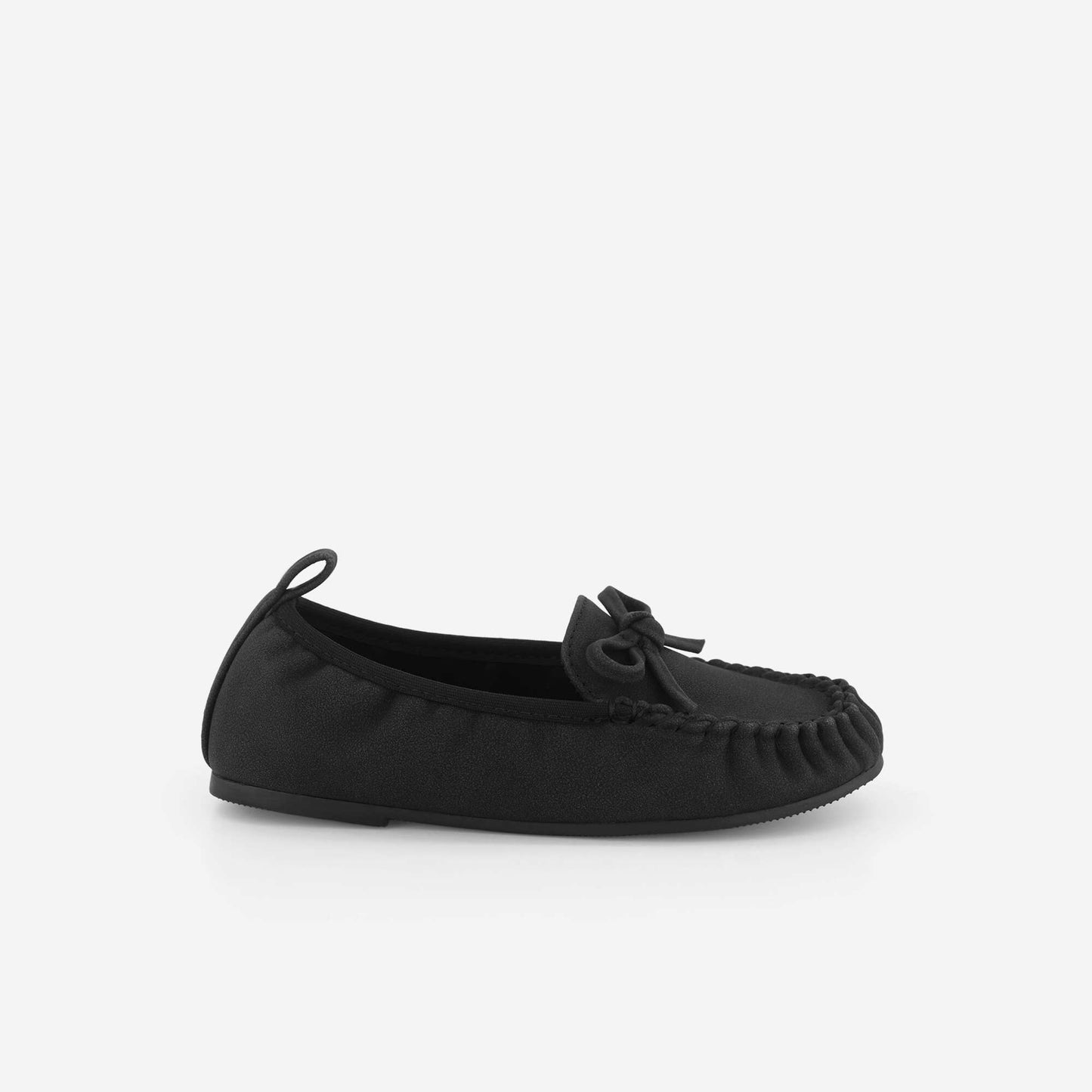 Bow Detail Loafers BLACK