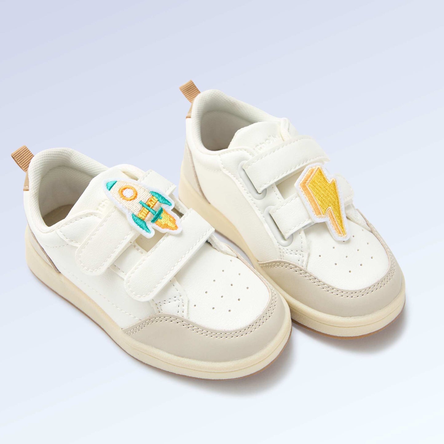 Set of 2 slip-on patches to personalize your \'Kitchoun\' sneakers BLUE
