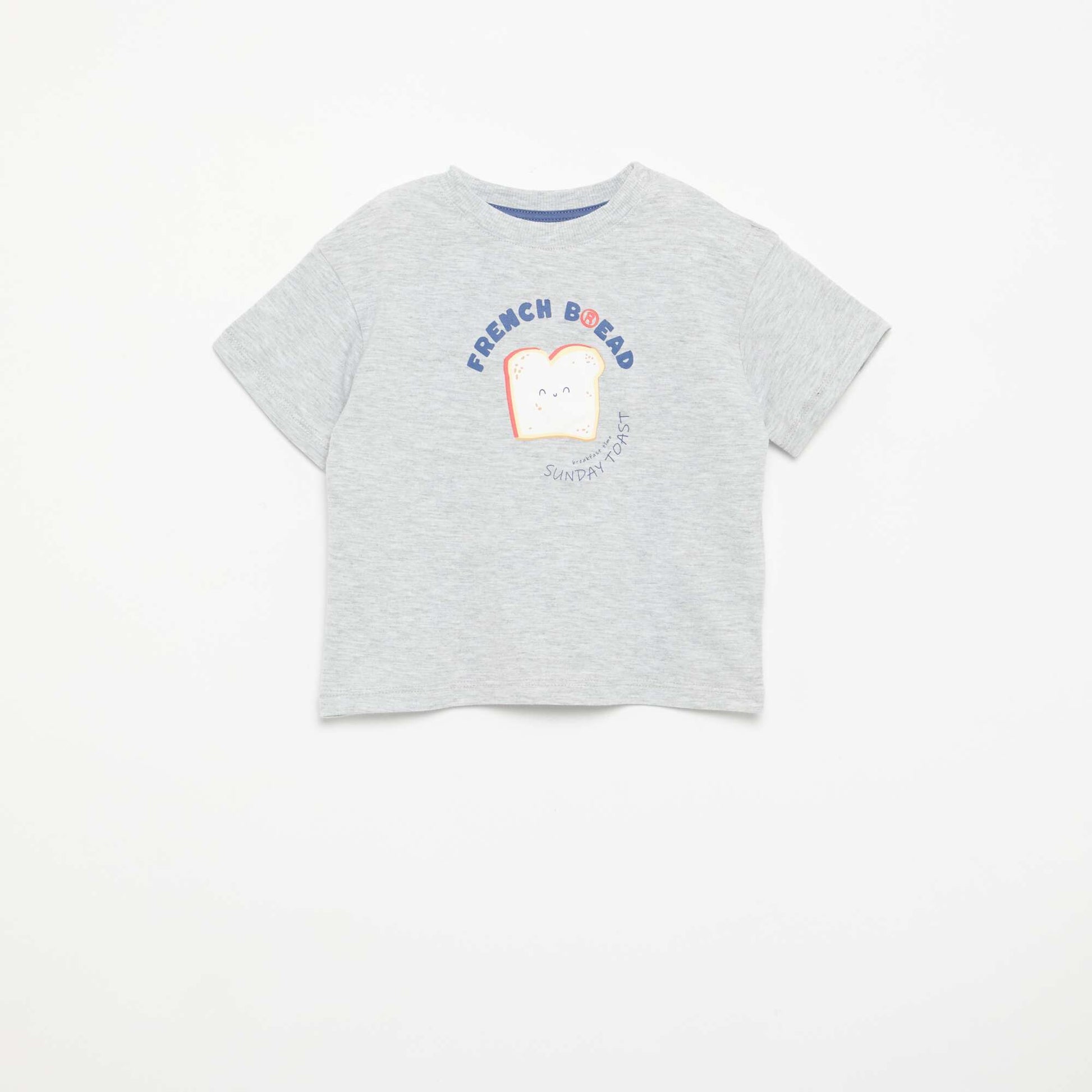Short pajamas + t-shirt - 2 pieces GREY