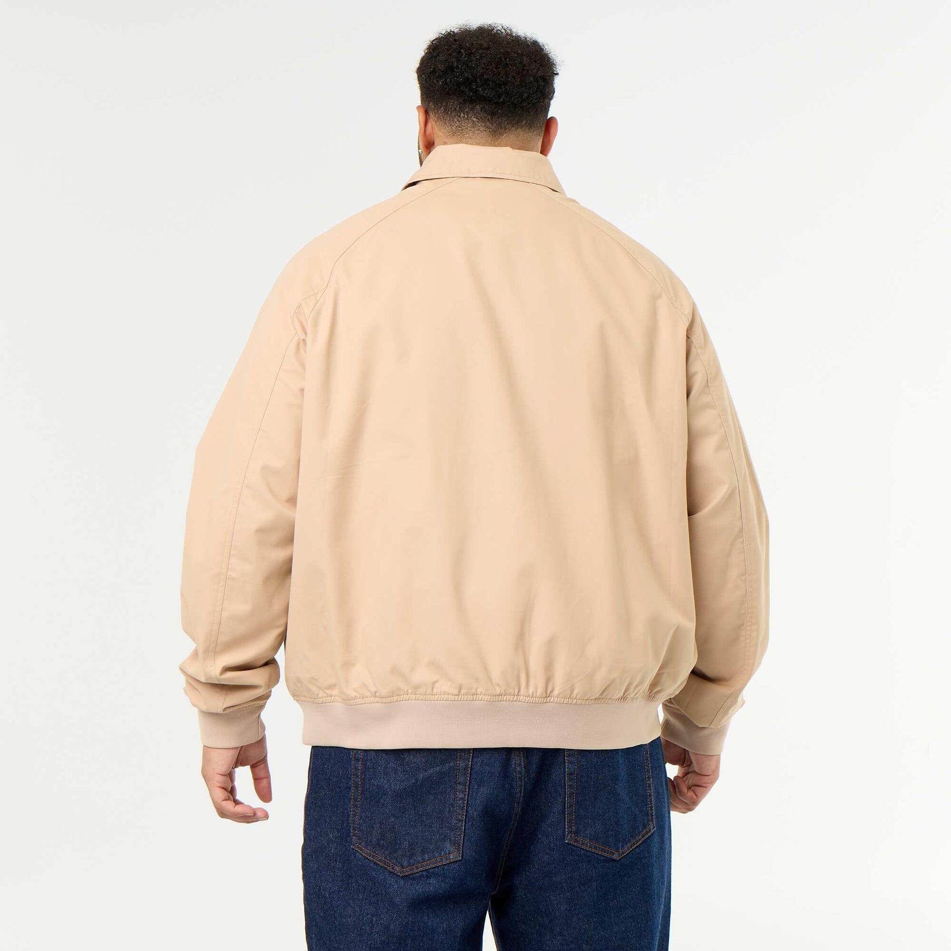 Short plain jacket BEIGE
