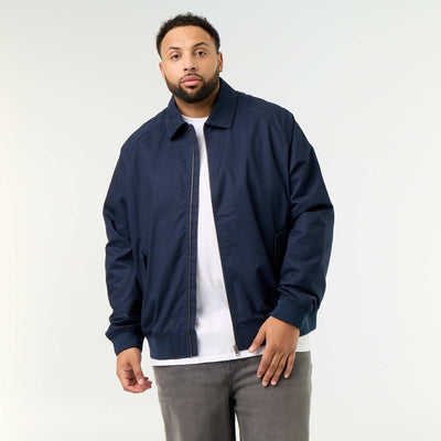 Short plain jacket BLUE