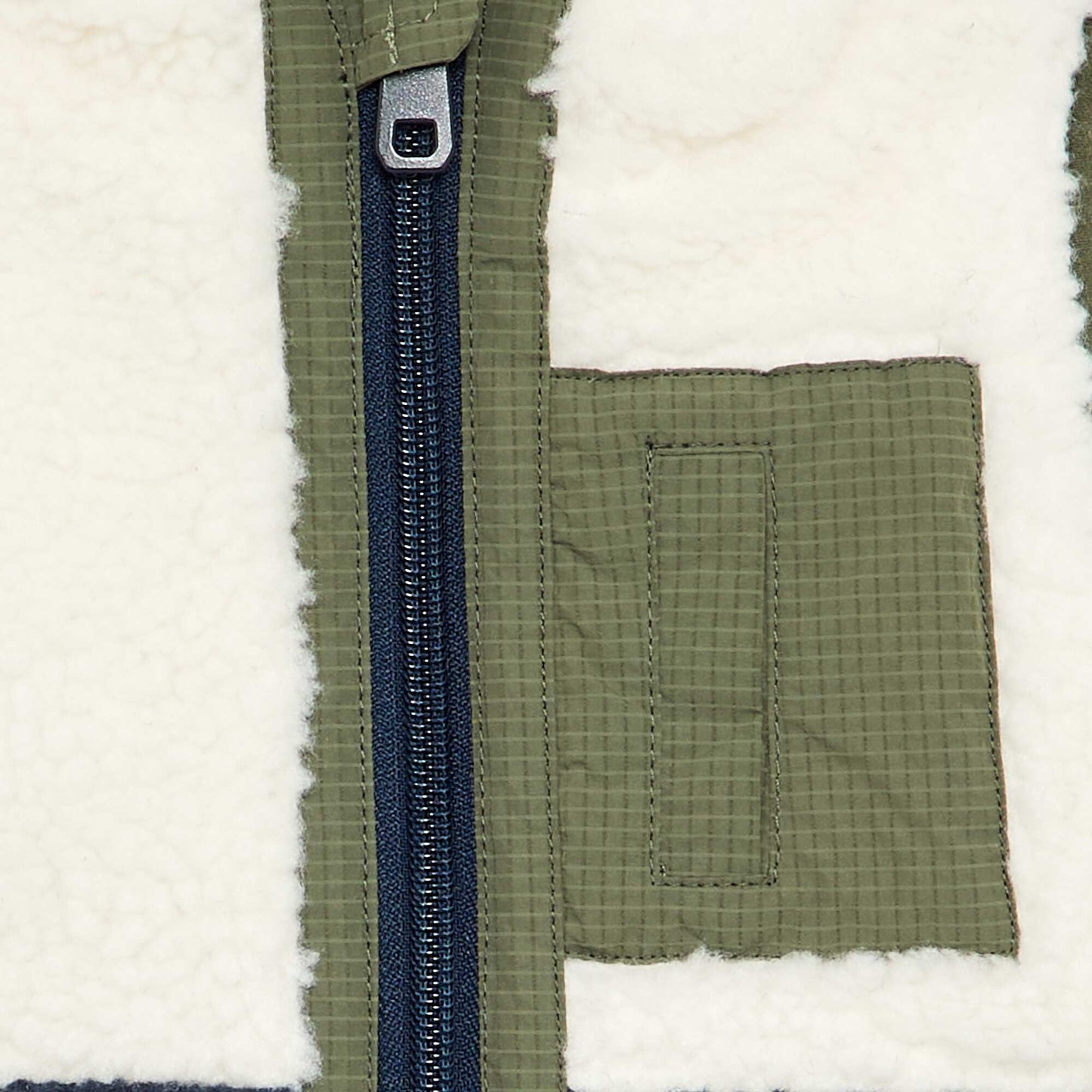 Sleeveless Teddy Fleece Jacket BEIGE