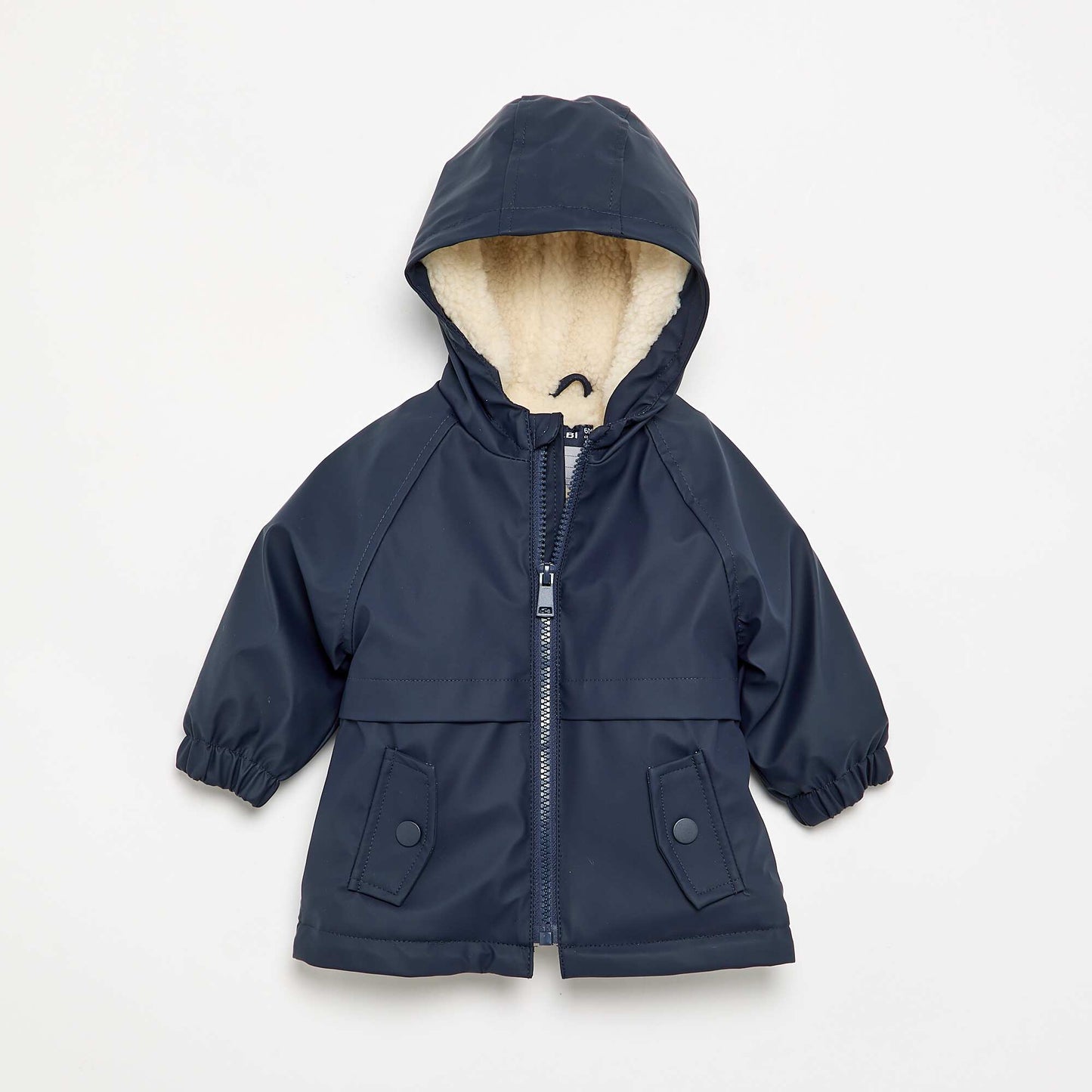 Lined hooded parka BLUE