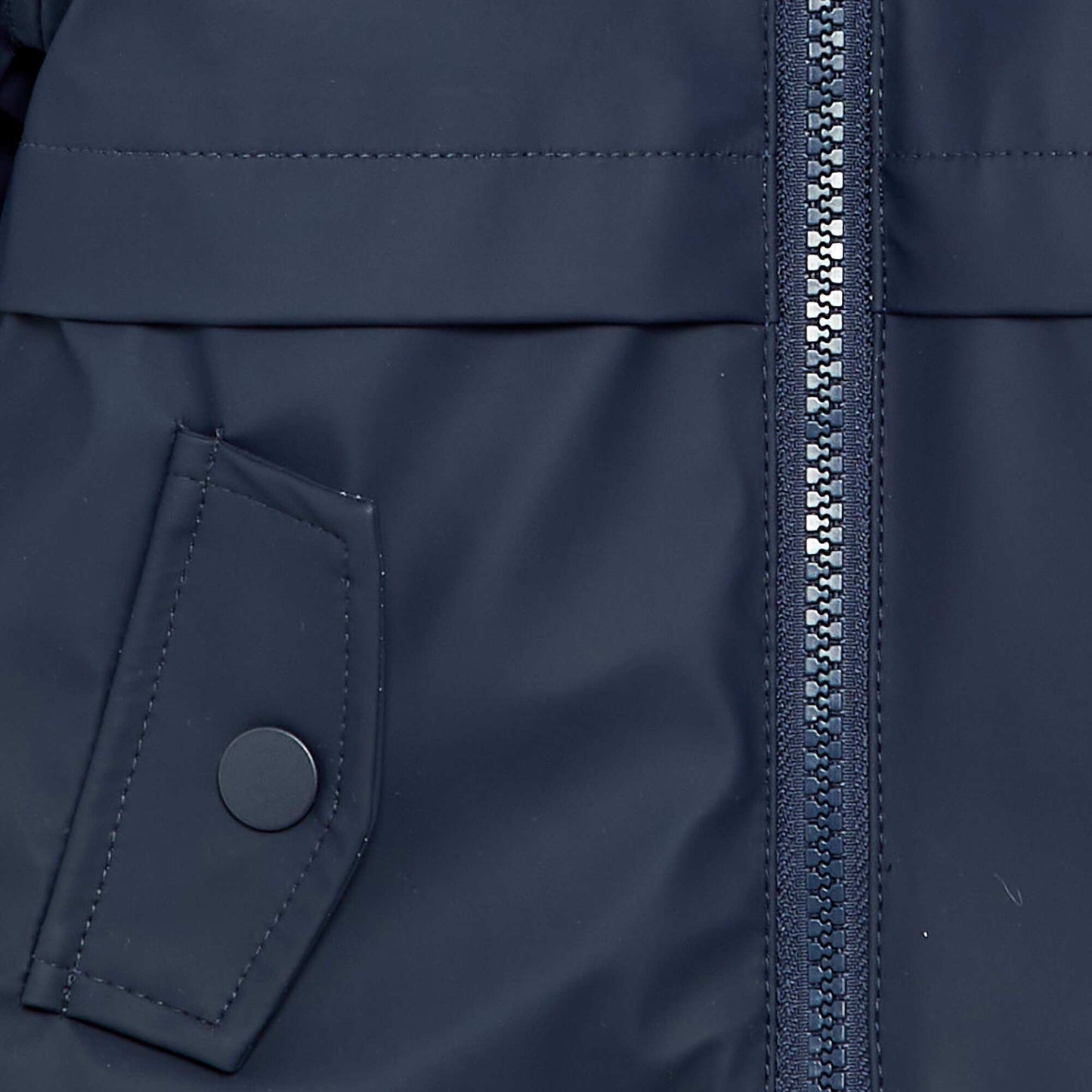 Lined hooded parka BLUE