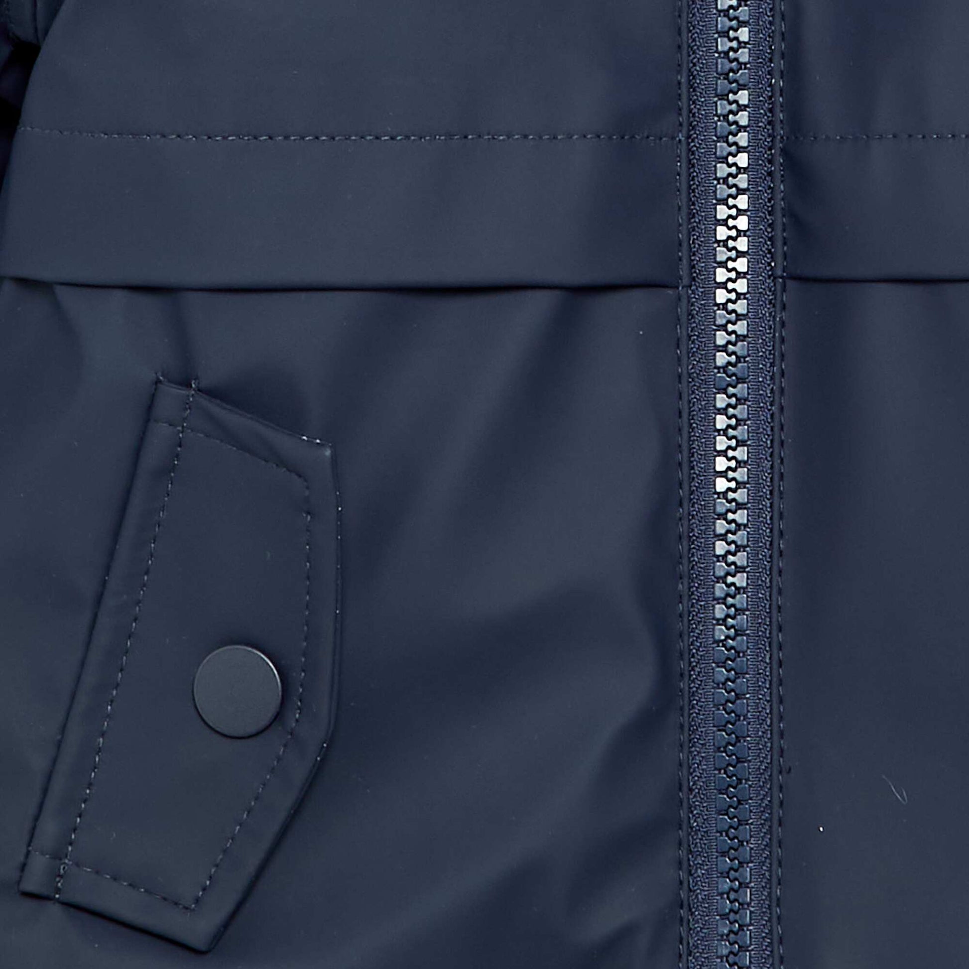 Lined hooded parka BLUE