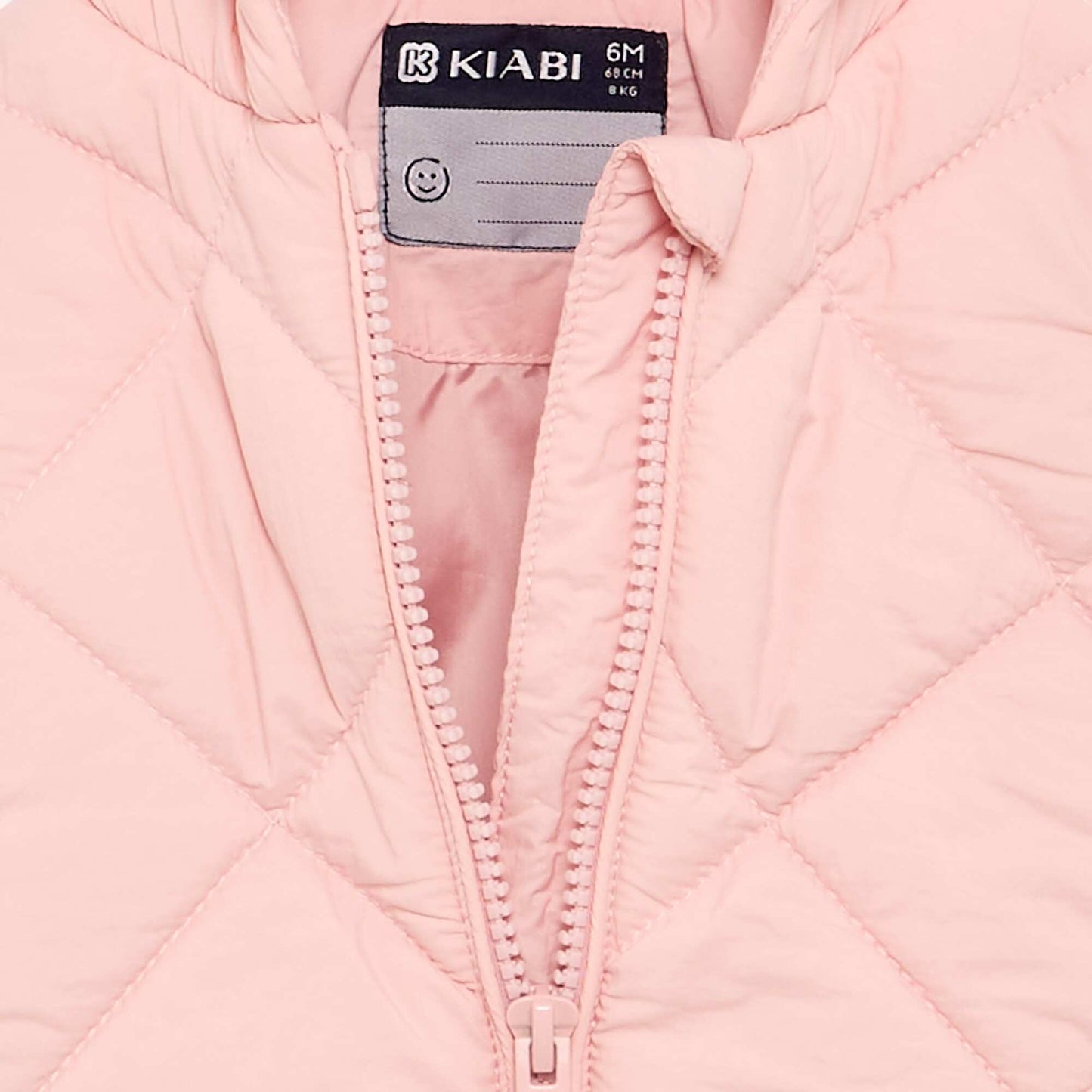 Hooded quilted jacket PINK