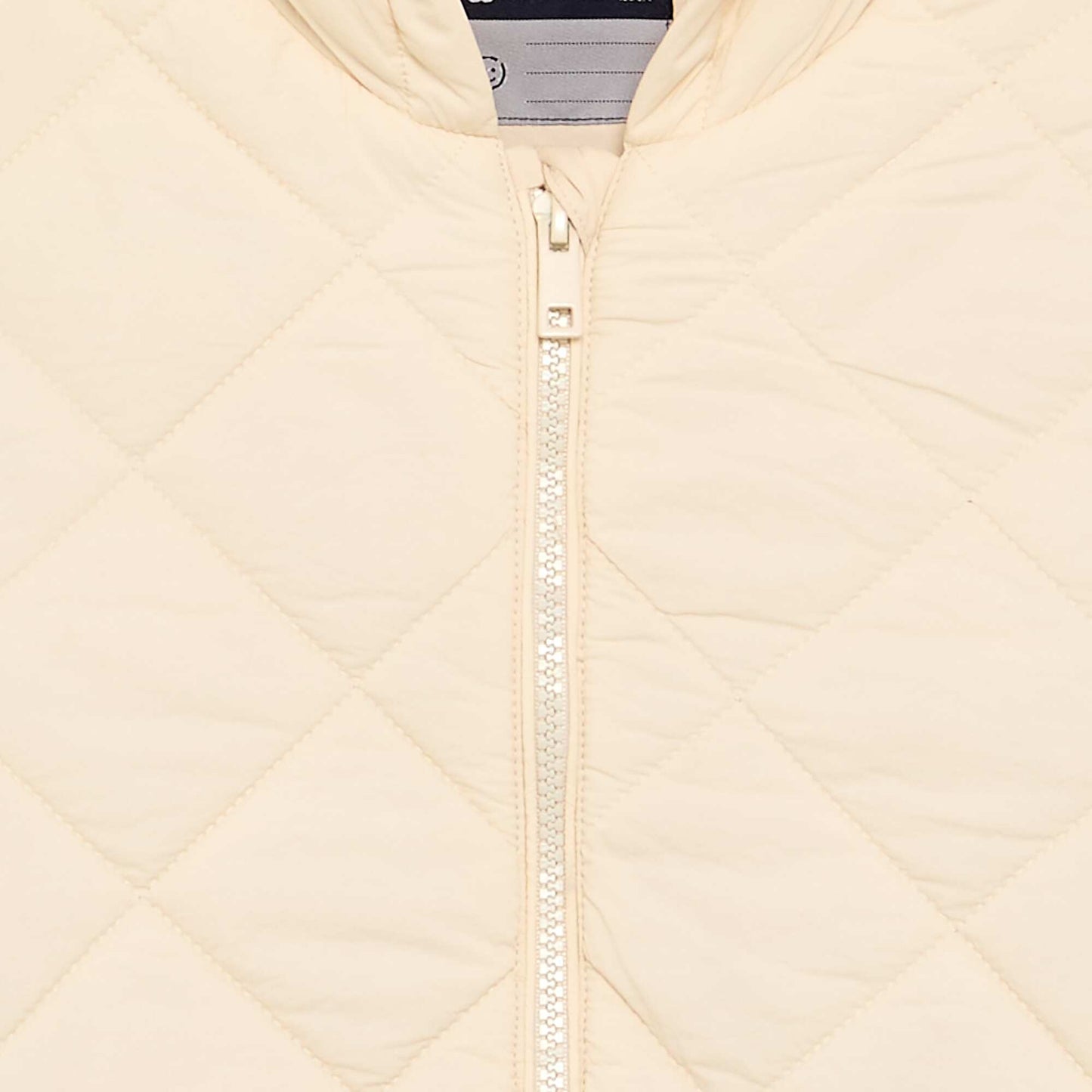 Hooded padded jacket BEIGE