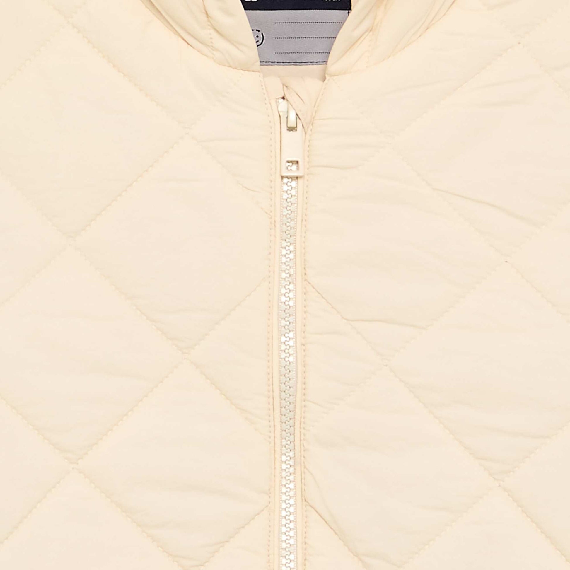 Hooded padded jacket BEIGE