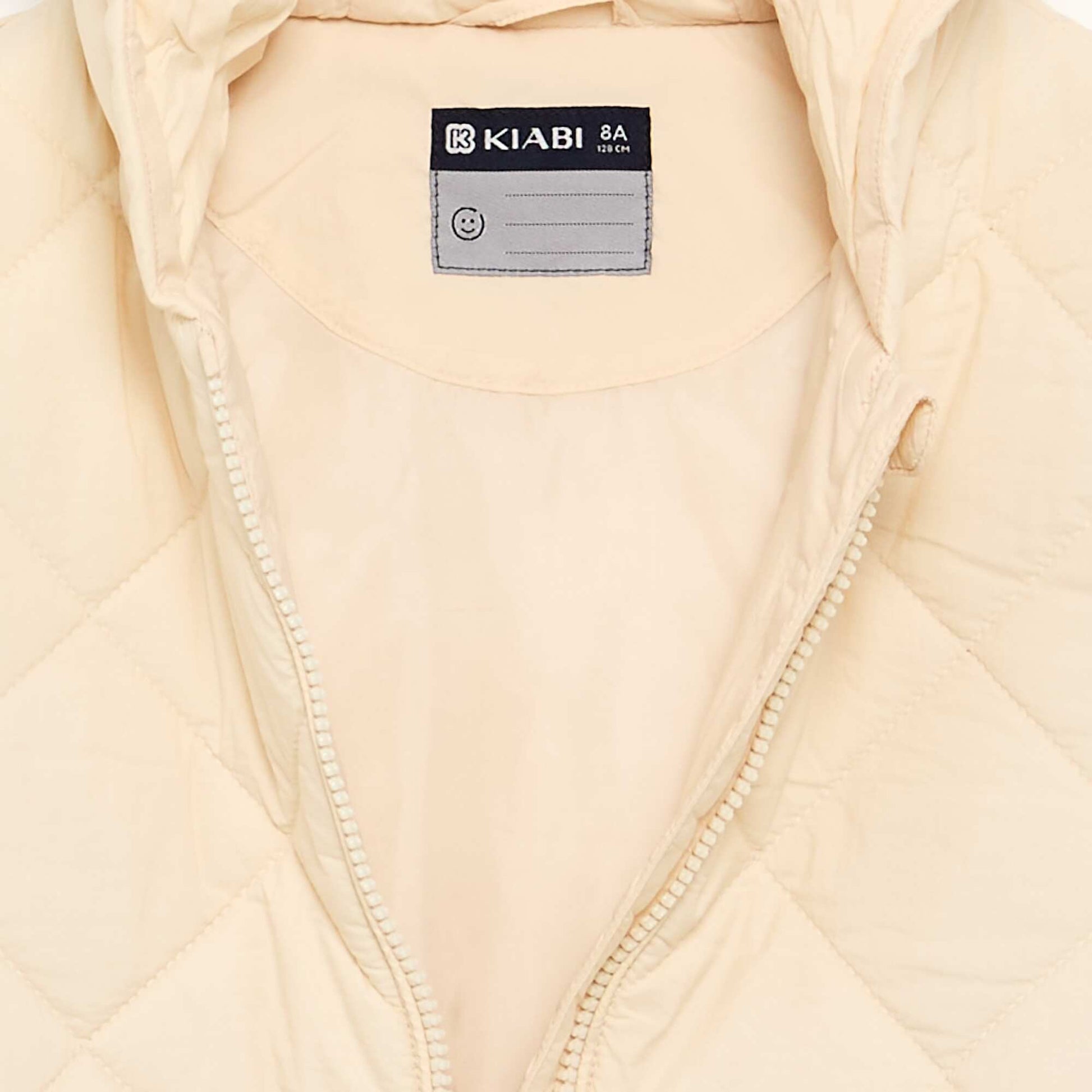 Hooded padded jacket BEIGE