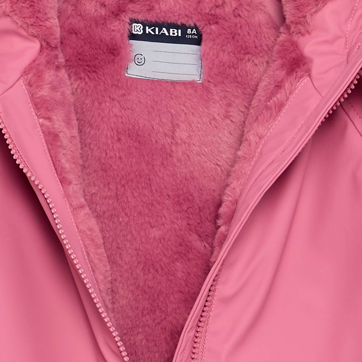 Faux Fur Lined Parka PINK