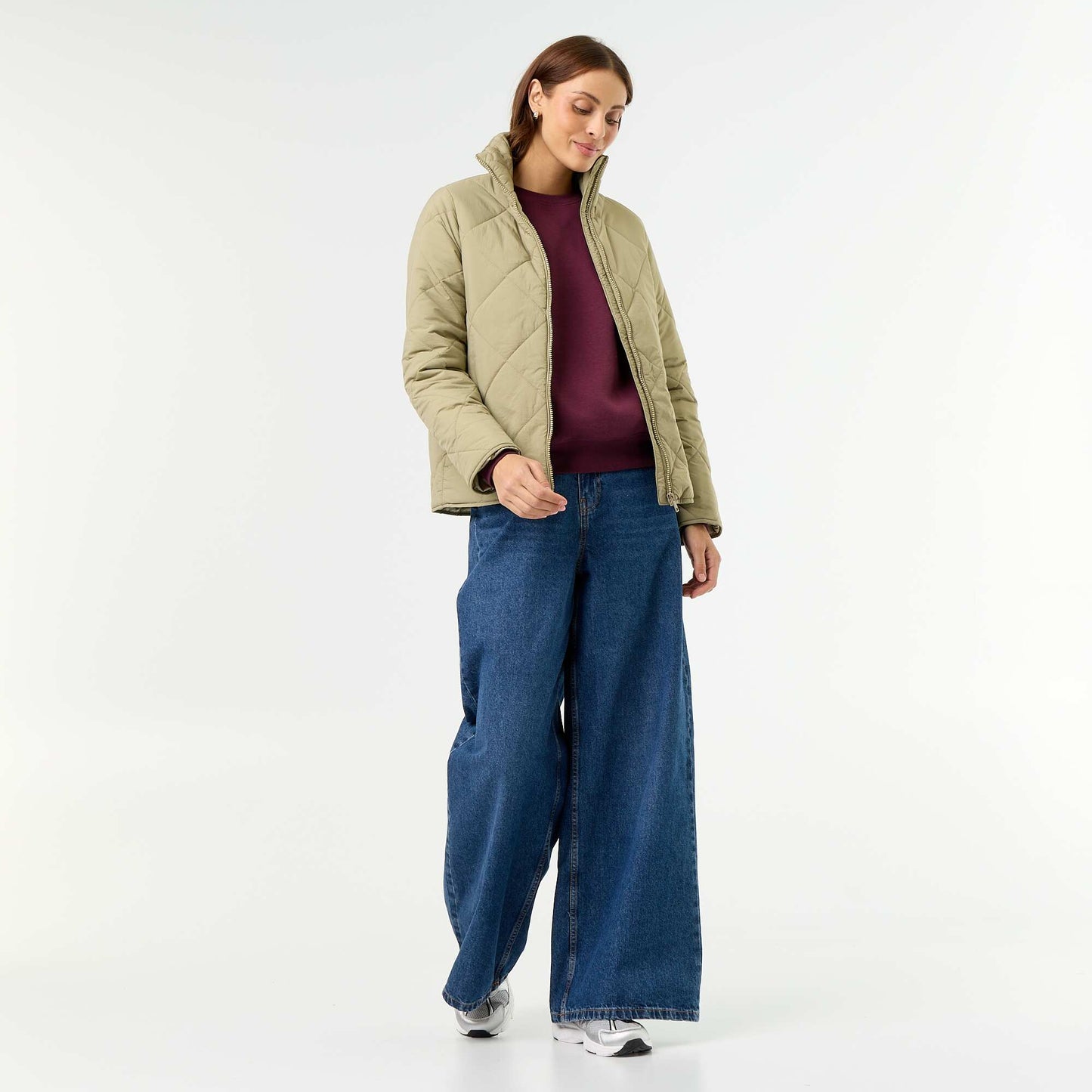Quilted Water-Repellent Jacket GREEN